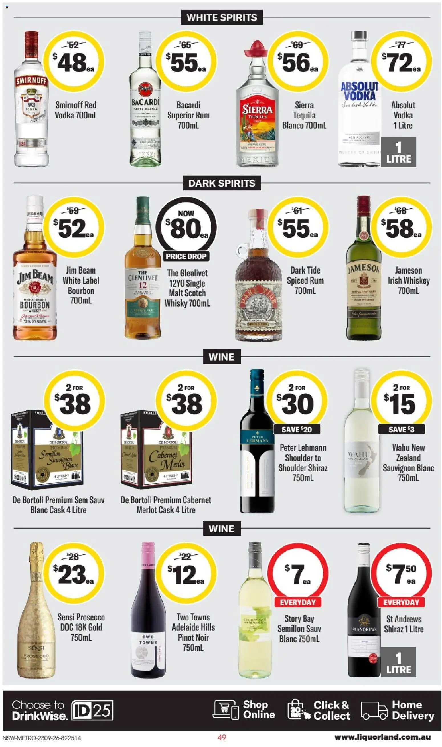 Liquorland catalogue - valid from 23/09/2026 | Page: 4 | Products: Scotch whisky, Wine, Vodka, Irish whiskey