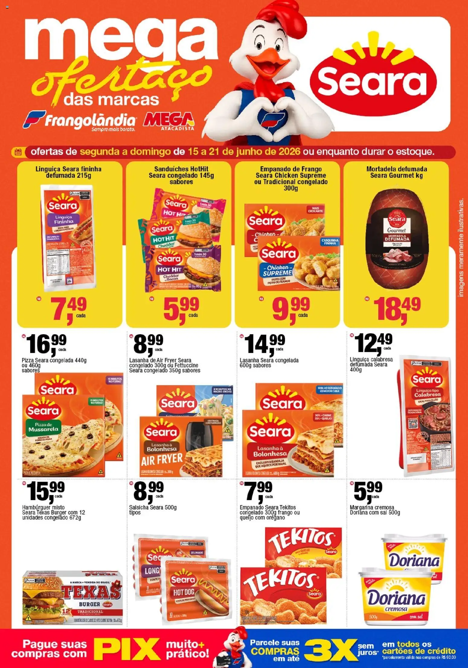 Frangolândia Folheto - válido de 15.06.2026 | Página: 1 | Produtos: Salsicha, Linguiça, Queijo, Cheddar