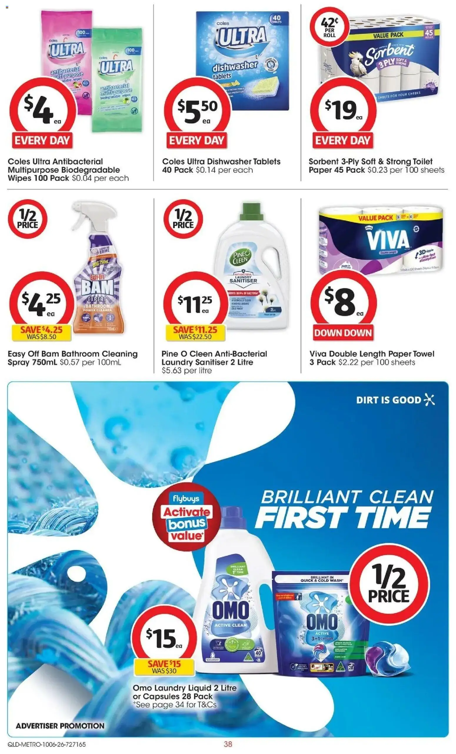 Coles catalogue - valid from 10.06.2026 | Page: 38 | Products: Toilet, Cleaner, Laundry, Bathroom