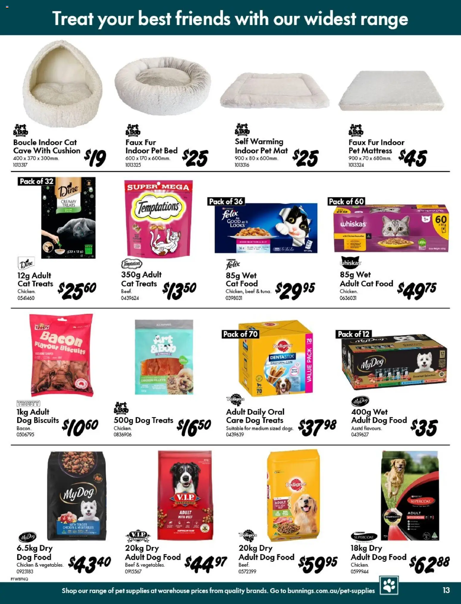 Bunnings Warehouse catalogue - valid from 20.05.2026 | Page: 13 | Products: Chicken, Beef, Vegetables, Bed