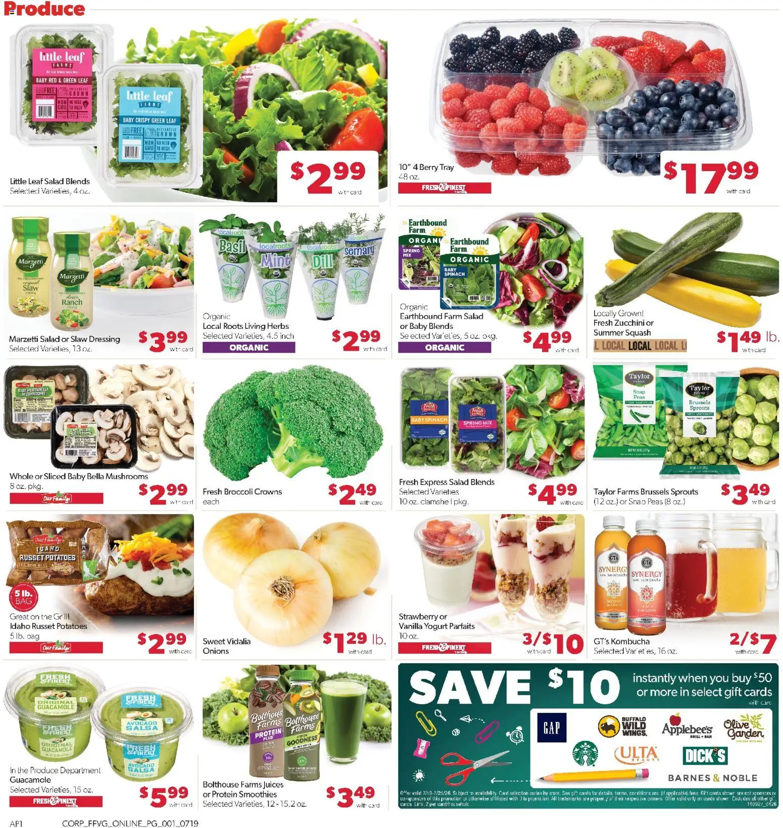 Family Fare Weekly Ad - valid from 07/19/2026 | Page: 6 | Products: Broccoli, Crowns, Yogurt, Avocado