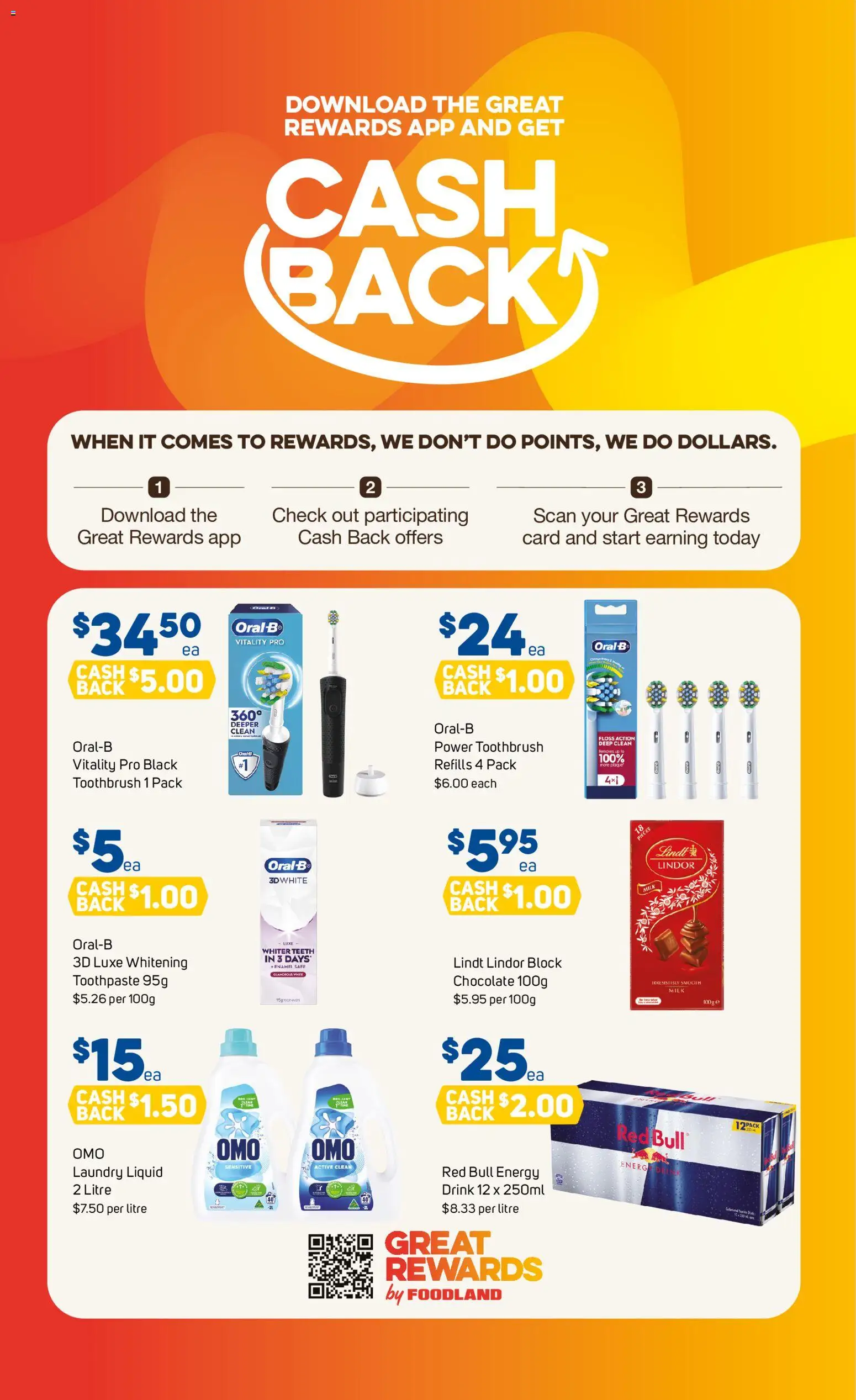 Foodland catalogue - valid from 05/08/2026 | Page: 34 | Products: Milk, Chocolate, Toothpaste, Laundry
