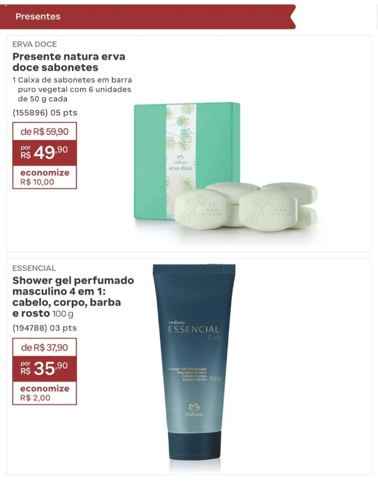 Natura Folheto - válido de 10/08/2026 | Página: 257 | Produtos: Caixa