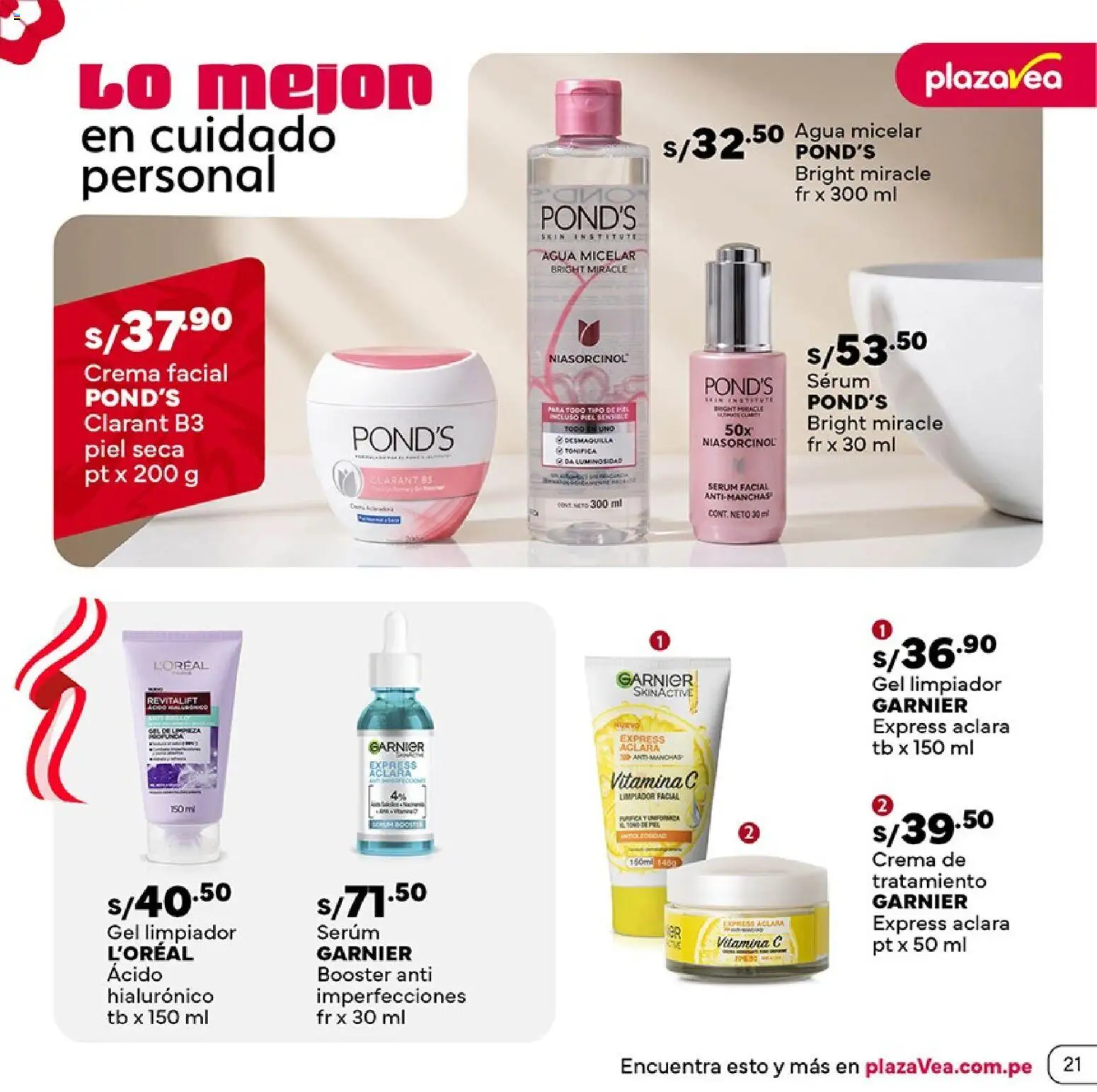 Catálogo Plaza Vea válido desde 16/07/2026 | Página: 21 | Productos: Crema