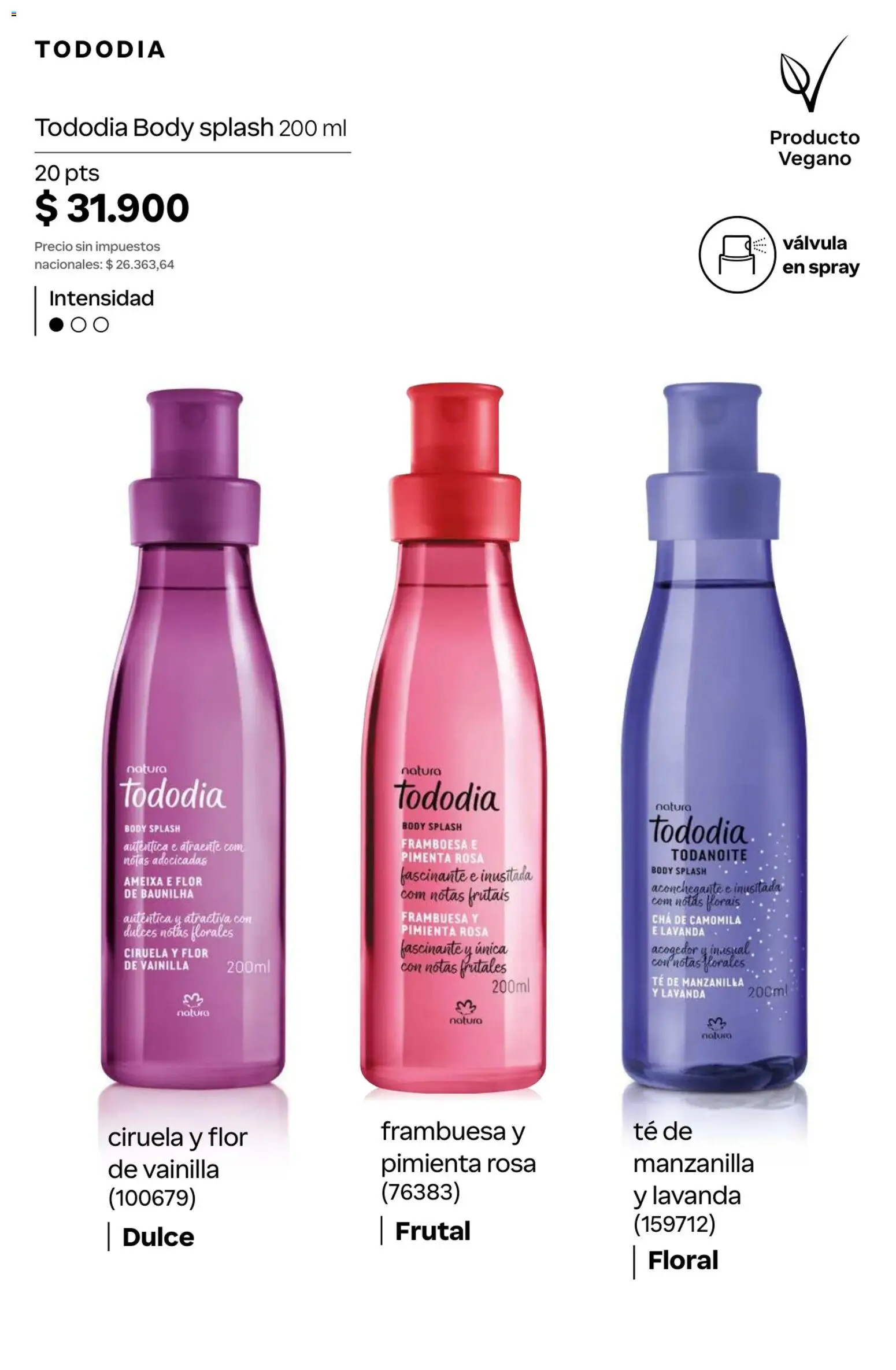 Catálogo Natura Ciclo 10 │ válido desde el 30/06/2026 | Página: 106 | Productos: Body, Pimienta, Té
