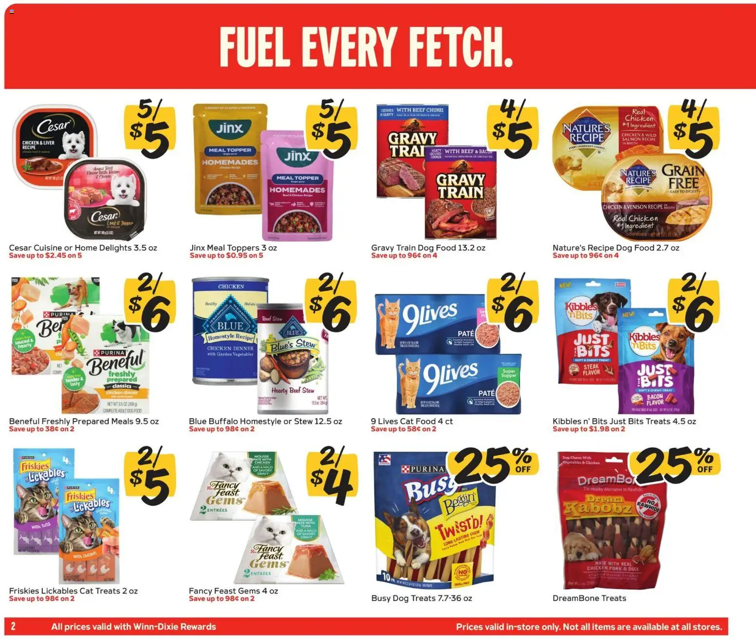 Winn Dixie In-Store Flyer - valid from 08/19/2026 | Page: 2 | Products: Cat Food, Duck, Pork, Steak