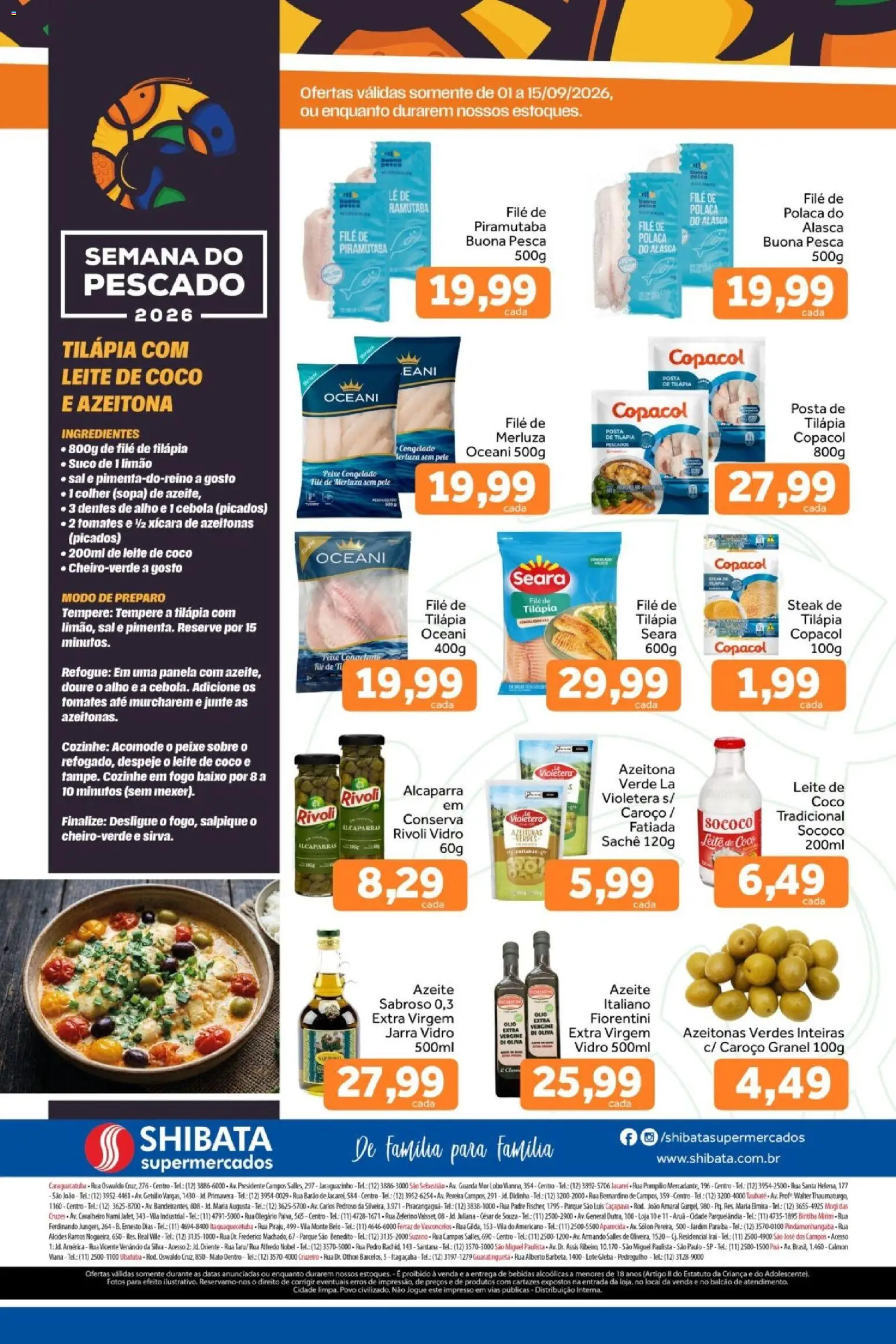 Shibata Folheto - válido de 01/09/2026 | Página: 2 | Produtos: Alcaparra, Bebidas, Baixo, Leite de coco