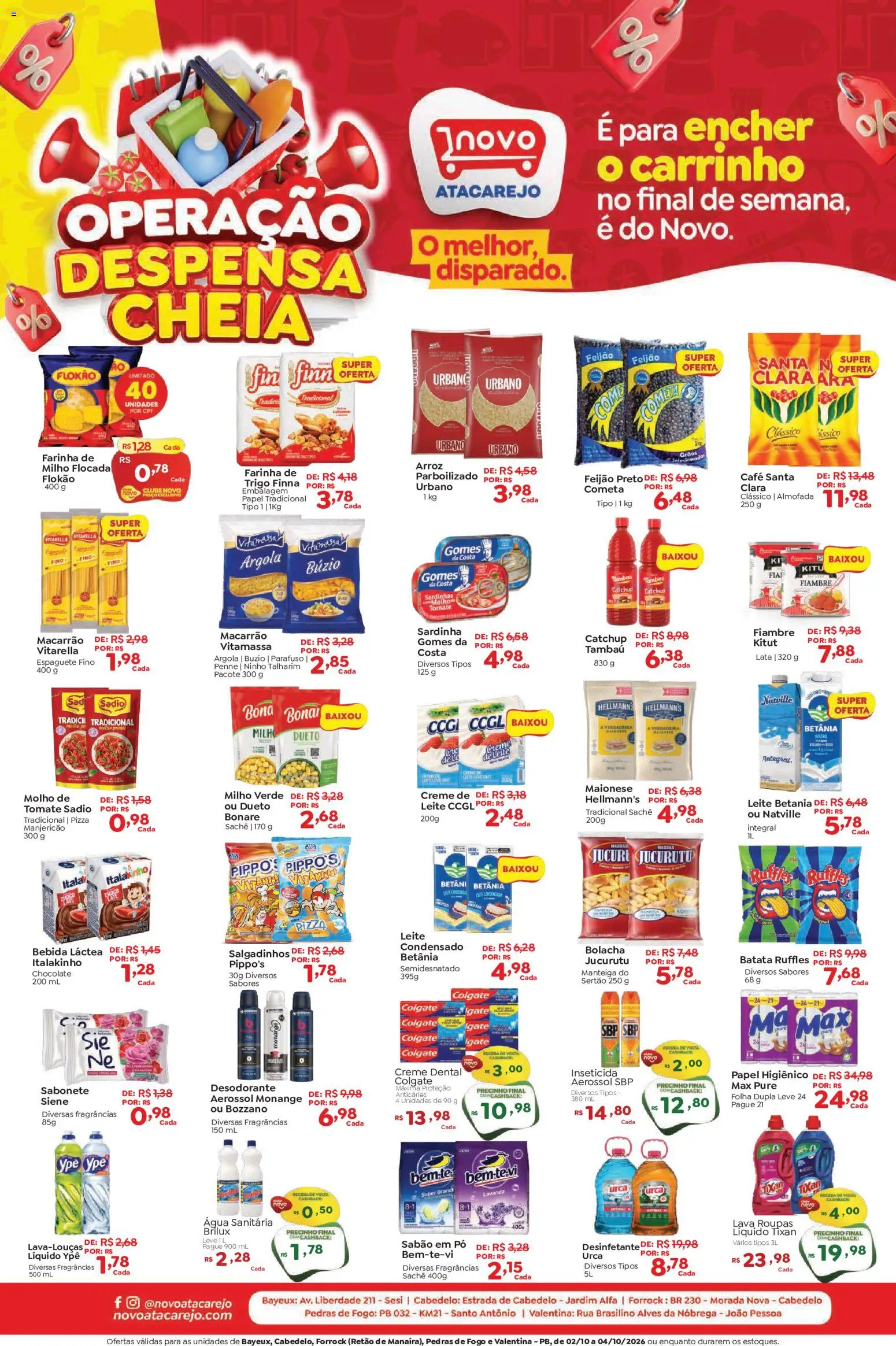 Novo Atacarejo Sexta-feira 2 Outubro Preços Baixos