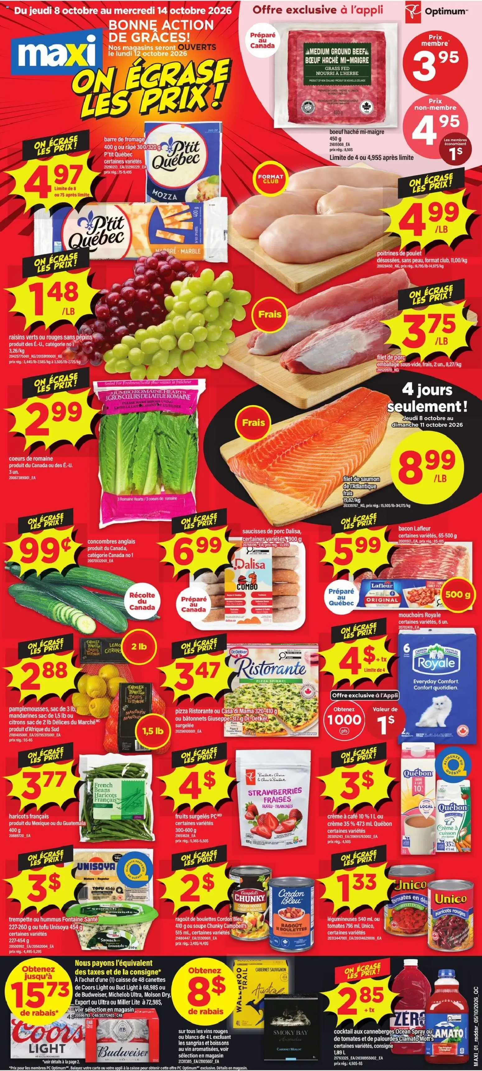 Maxi flyer valid from Oct 8, 2026 | Page: 1