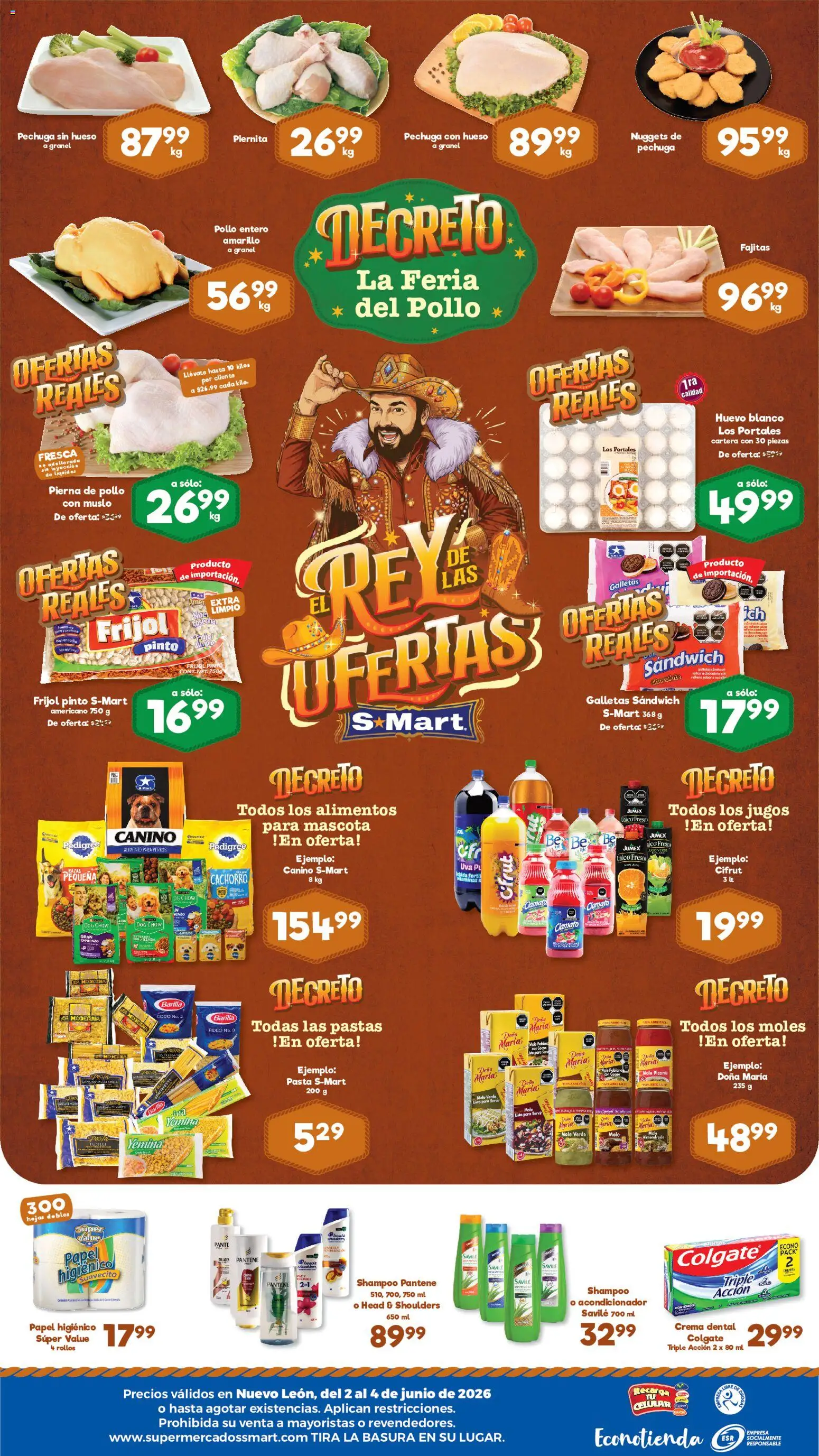Nuevas ofertas de S-Mart válidas en toda la República Mexicana desde el 02.06.2026. ¡Encuentra las mejores ofertas en S-Mart folleto Monterrey! | Página: 2