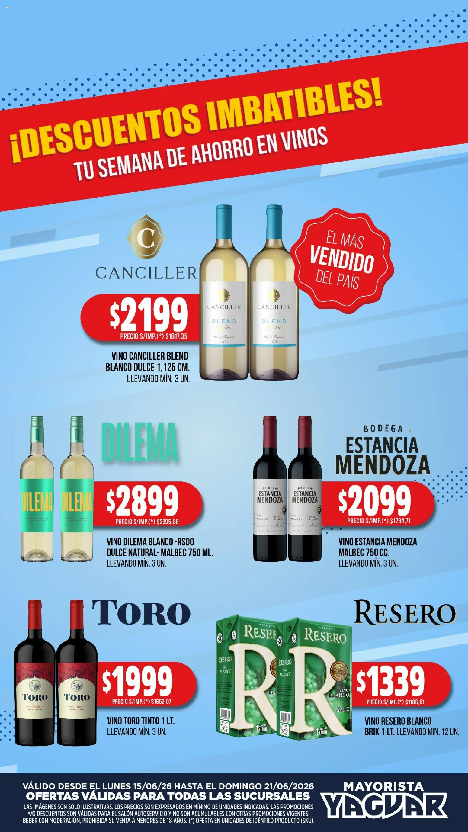 Yaguar - Abrí, brindá, alentá Parque Chacabuco │ válido desde el 15.06.2026 | Página: 1 | Productos: Vino