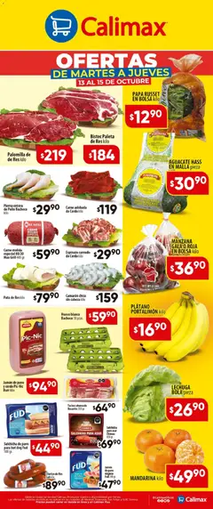 Vista previa de Calimax - Ofertas Martes y Jueves, nuevo folleto de la tienda, válido en México a partir del 13/10/2026