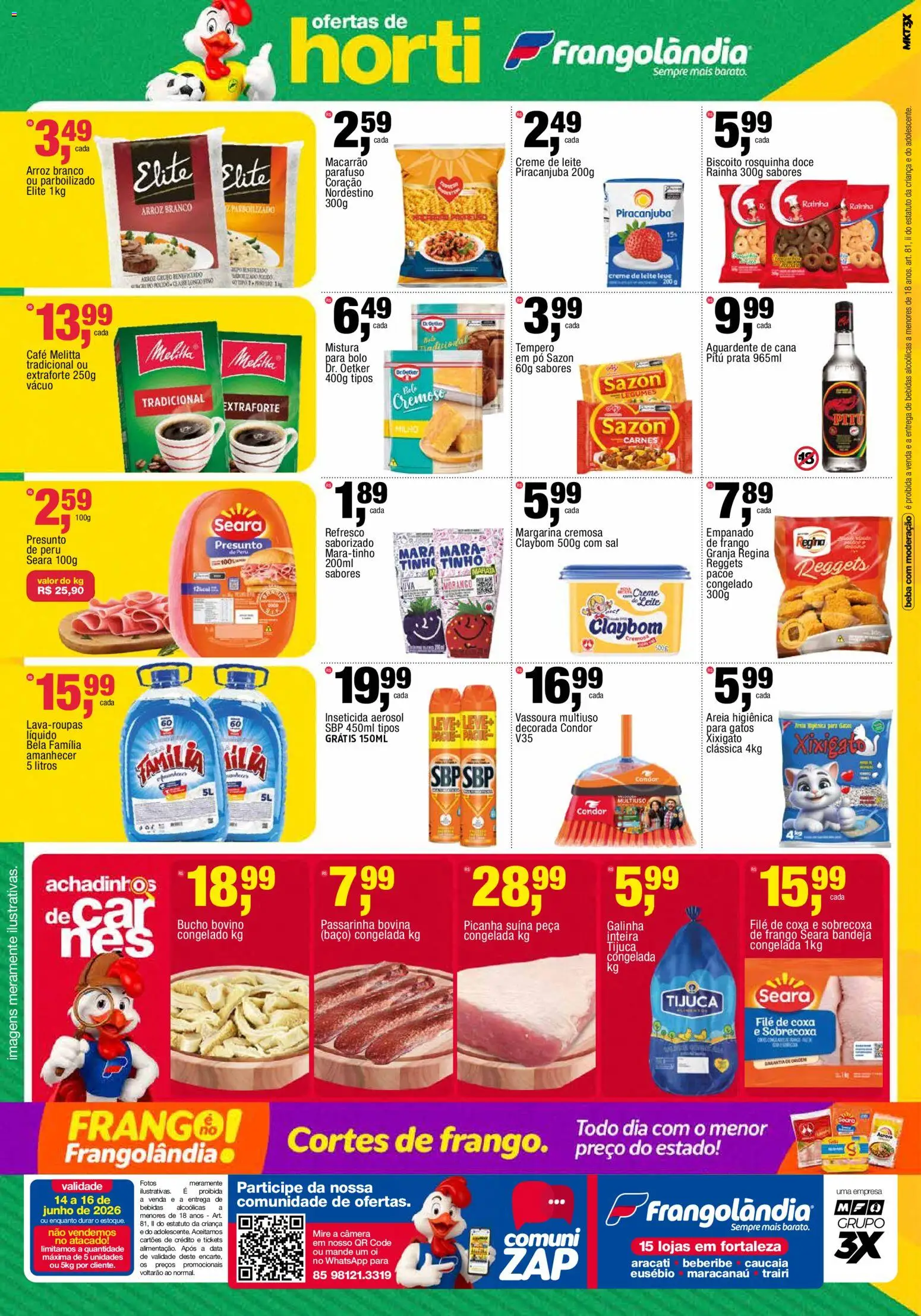 Frangolândia Folheto - válido de 14.06.2026 | Página: 2 | Produtos: Areia, Refresco, Presunto, Câmera