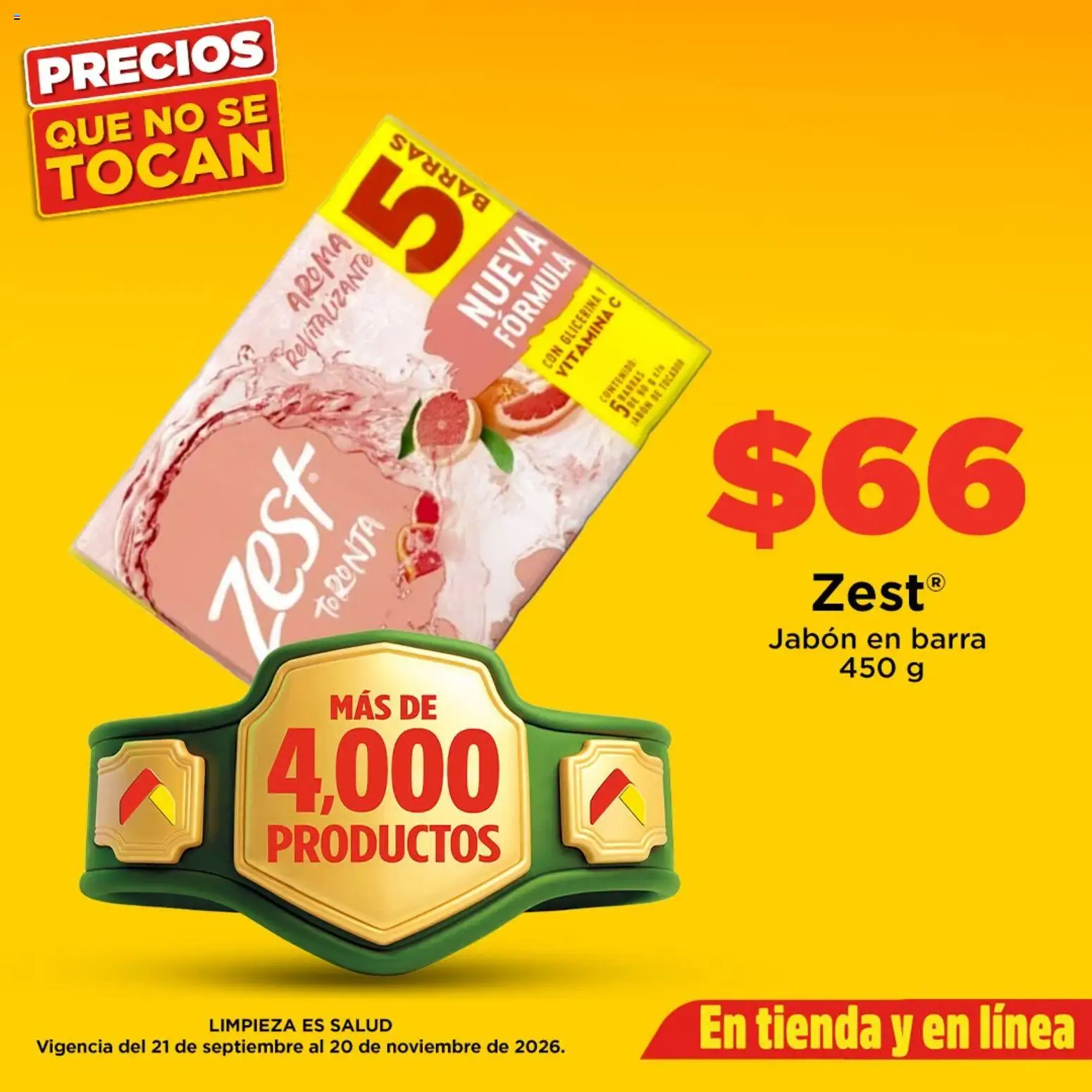 Nuevas ofertas de Bodega Aurrerá válidas en toda la República Mexicana desde el 21/09/2026. ¡Encuentra las mejores ofertas en Bodega Aurrerá folleto Los mejores para empezar el día! | Página: 3 | Productos: Barra, Jabón