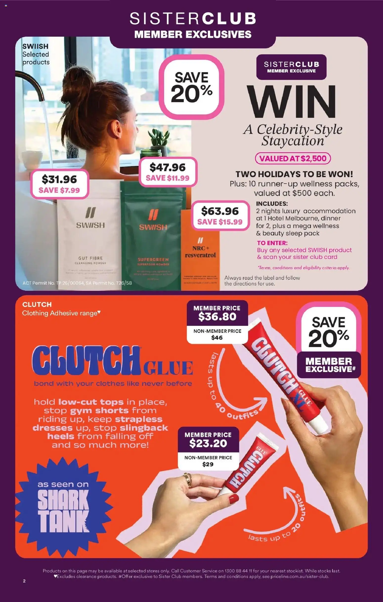 Priceline Pharmacy catalogue - valid from 05.03.2026 | Page: 2 | Products: Clutch, Heels, Shorts, Glue