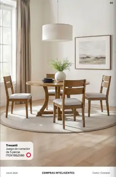 Vista previa de Tresanti Juego de comedor de 5 piezas, Juego de comedor de 5 piezas, nuevo folleto de la tienda, válido en México a partir del 01/07/2026 | Página: 40