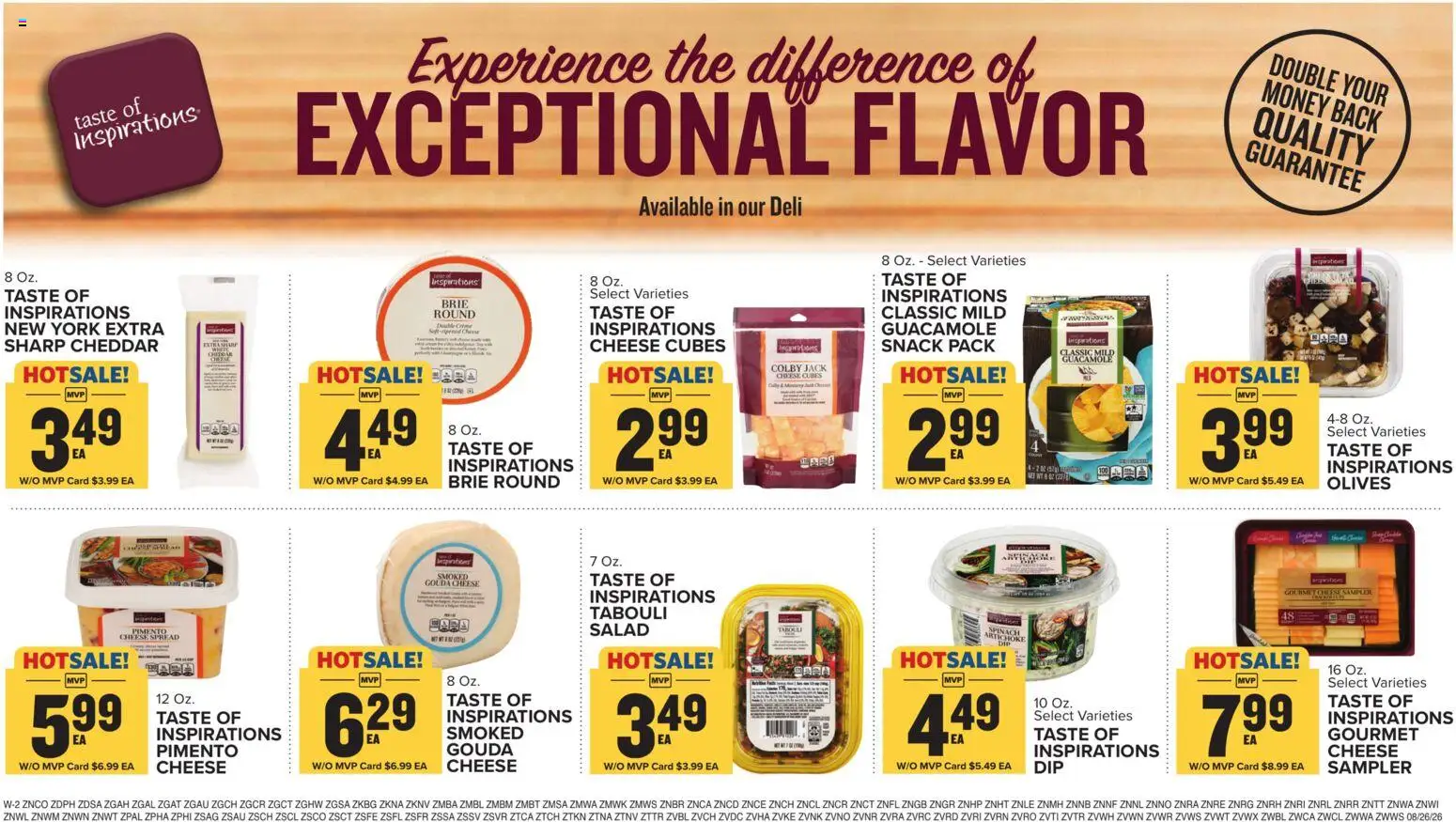 Food Lion Weekly Ad - valid from 08/26/2026 | Page: 15 | Products: Spinach, Gouda cheese, Guacamole, Salad