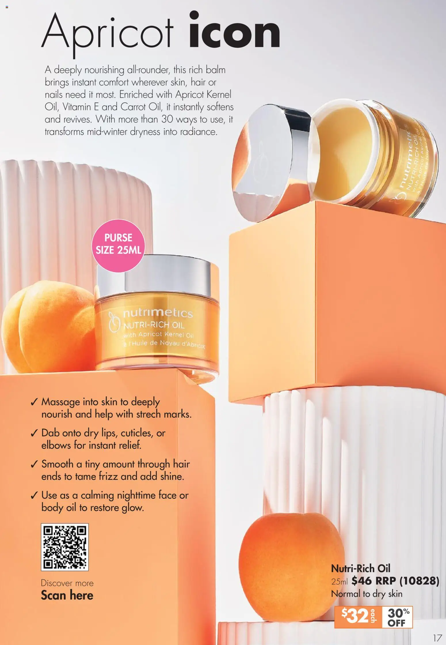 Nutrimetics catalogue - valid from 26.05.2026 | Page: 17 | Products: Oil, Body oil, Dryness, Vitamin