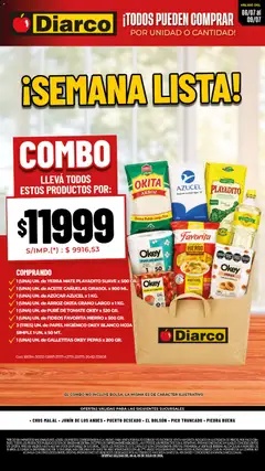 Vista previa Diarco - Semana Lista válido desde el 06/07/2026