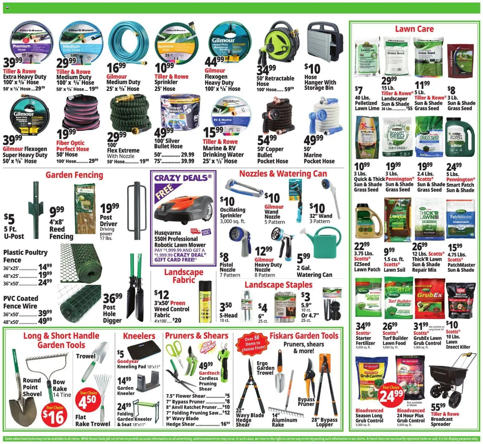 Ocean State Job Lot Weekly Ad - valid from 04.06.2026 | Page: 3 | Products: Lawn Mower, Rake, Mower, Lime