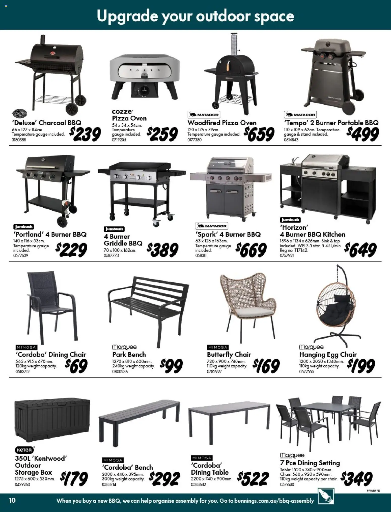 Bunnings Warehouse catalogue - valid from 20.05.2026 | Page: 10 | Products: Box, Tap, Weight, Bench