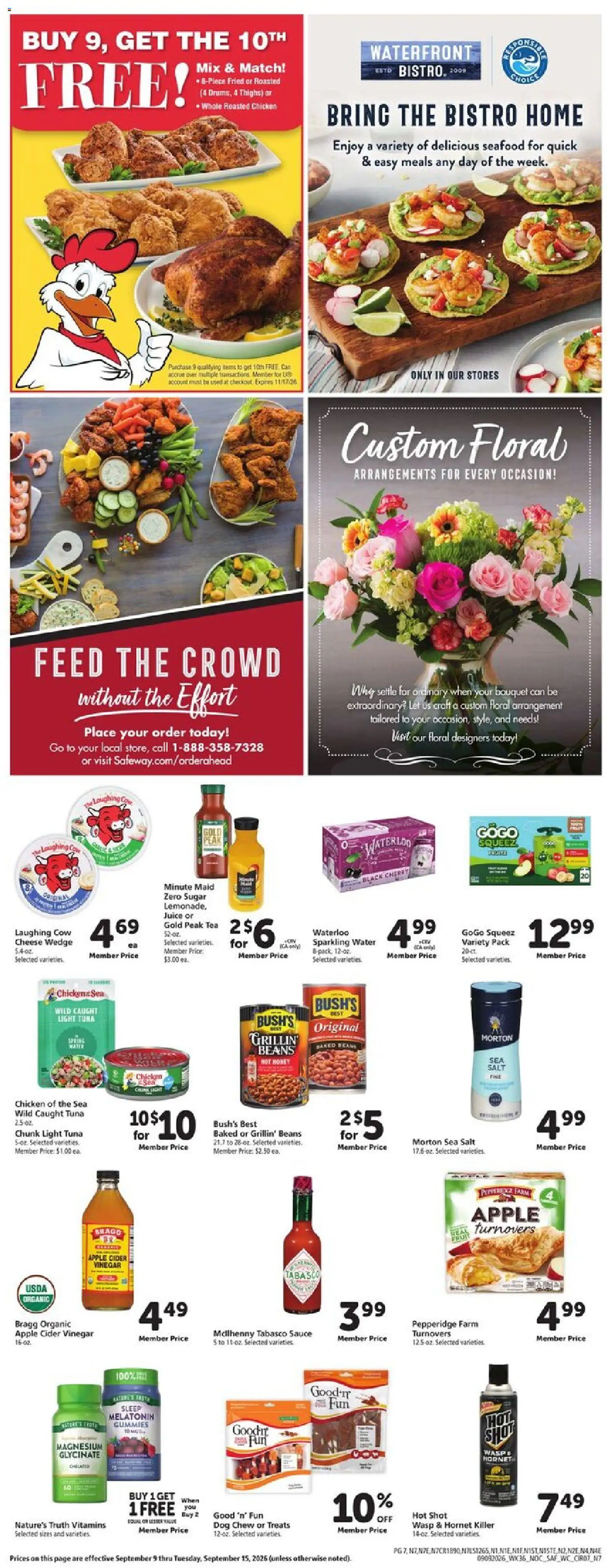 Safeway Weekly Ad - valid from 09/09/2026 | Page: 7 | Products: Honey, Cheese, Juice, Sauce