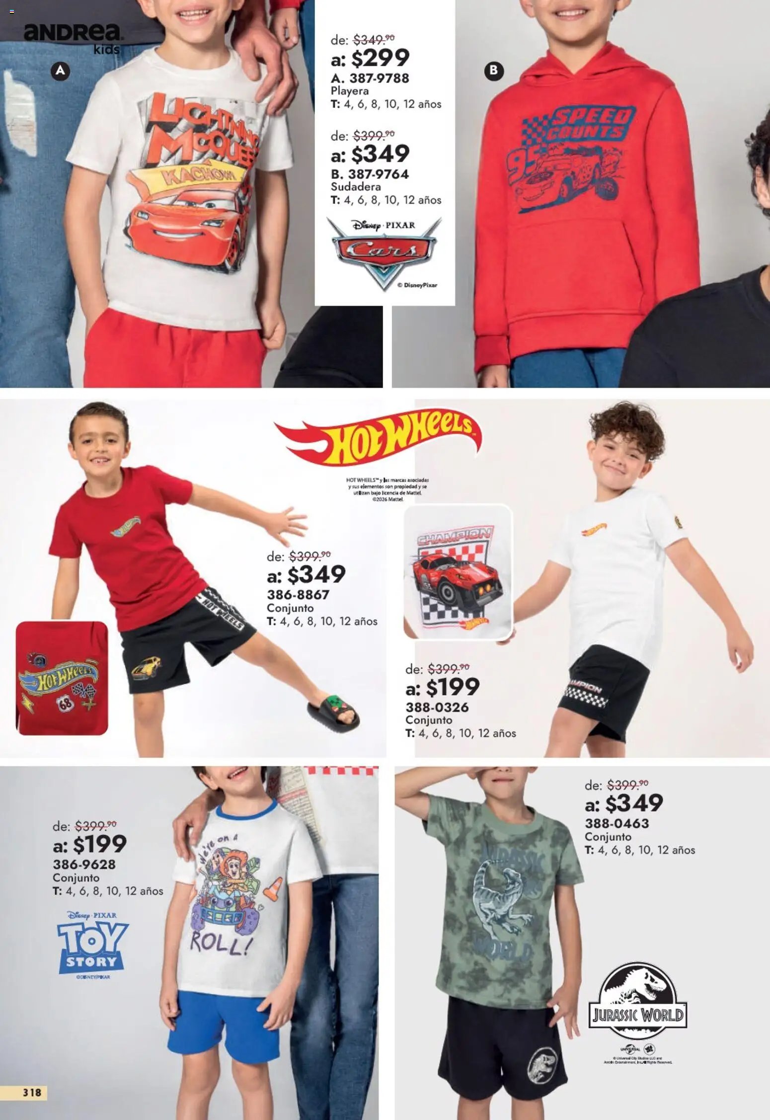 Nuevas ofertas de Andrea válidas en toda la República Mexicana desde el 13/09/2026. ¡Encuentra las mejores ofertas en Andrea catálogo Outlet! | Página: 318 | Productos: Sudadera, Playera, Conjunto