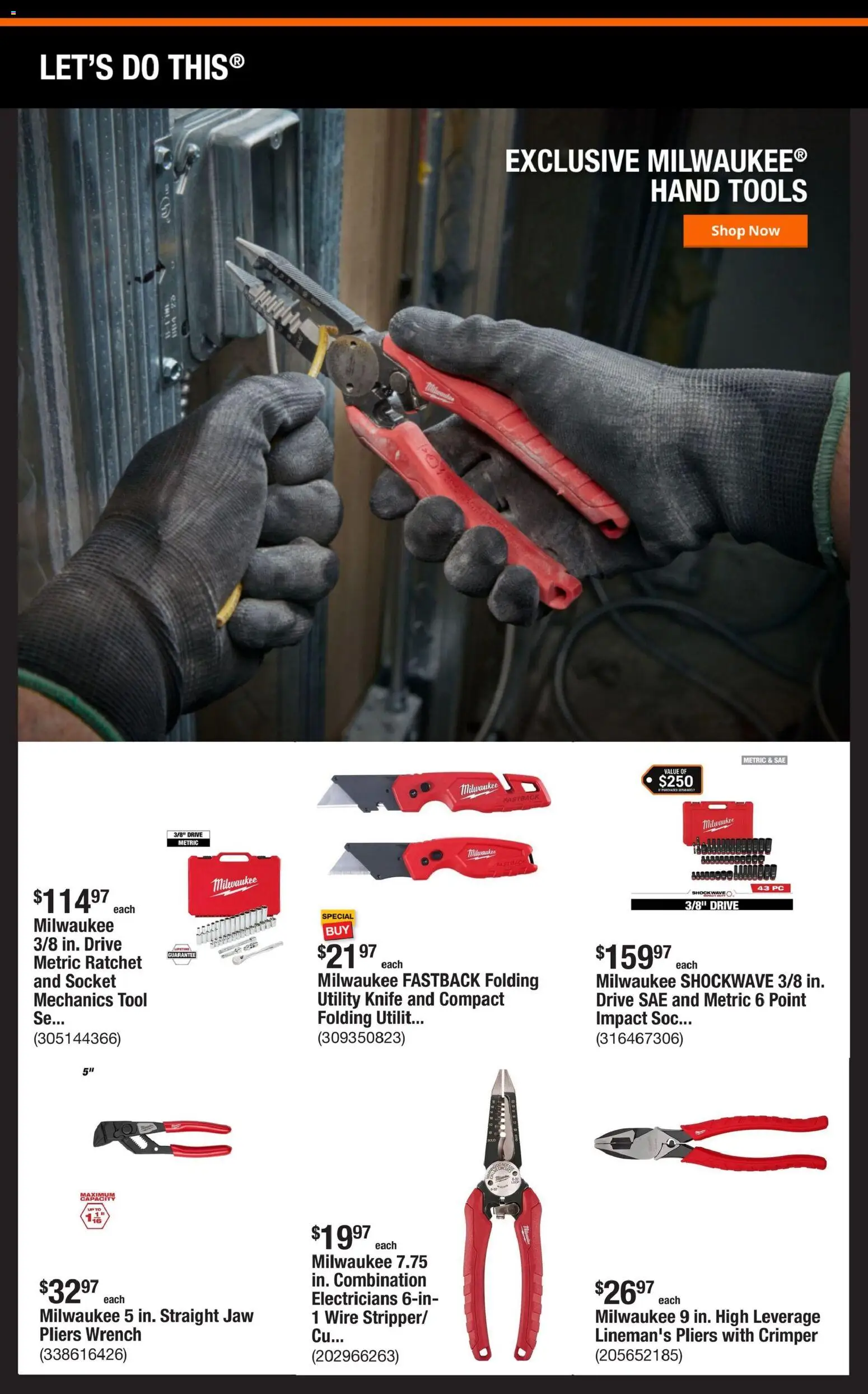 Home Depot Shop Pro Ad - valid from 08/10/2026 | Page: 2 | Products: Utility Knife, Pc, Tools, Hand tools
