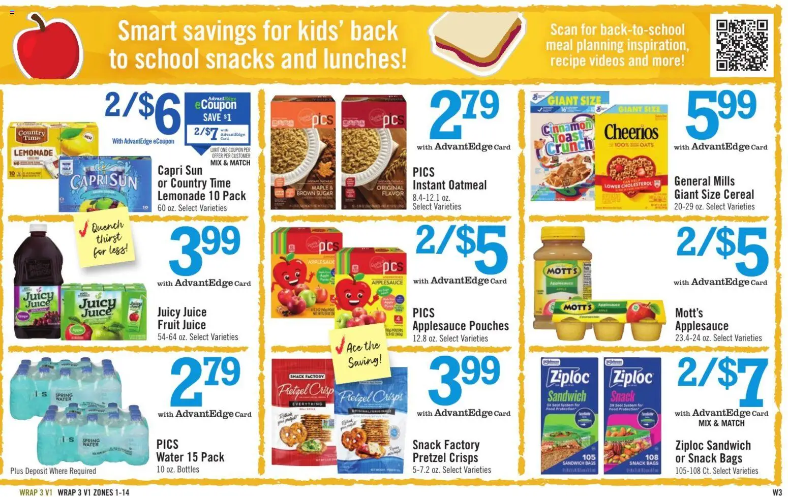 Price Chopper Weekly Ad - valid from 08/09/2026 | Page: 15 | Products: Water, Sugar, Cereal, Lemonade
