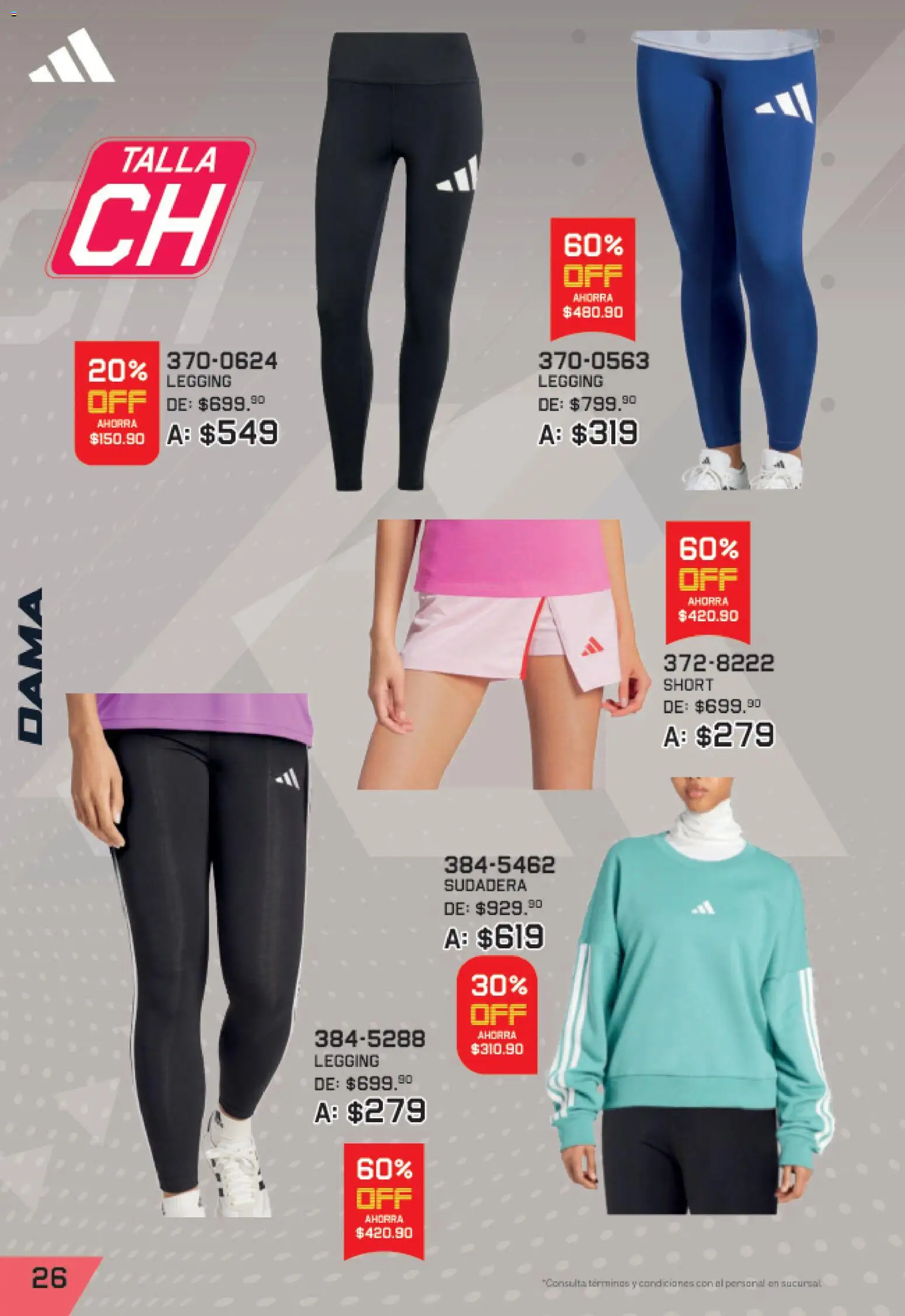 Nuevas ofertas de Andrea válidas en toda la República Mexicana desde el 27/09/2026. ¡Encuentra las mejores ofertas en Andrea catálogo Lo mejor de marcas! | Página: 26 | Productos: Sudadera, Short