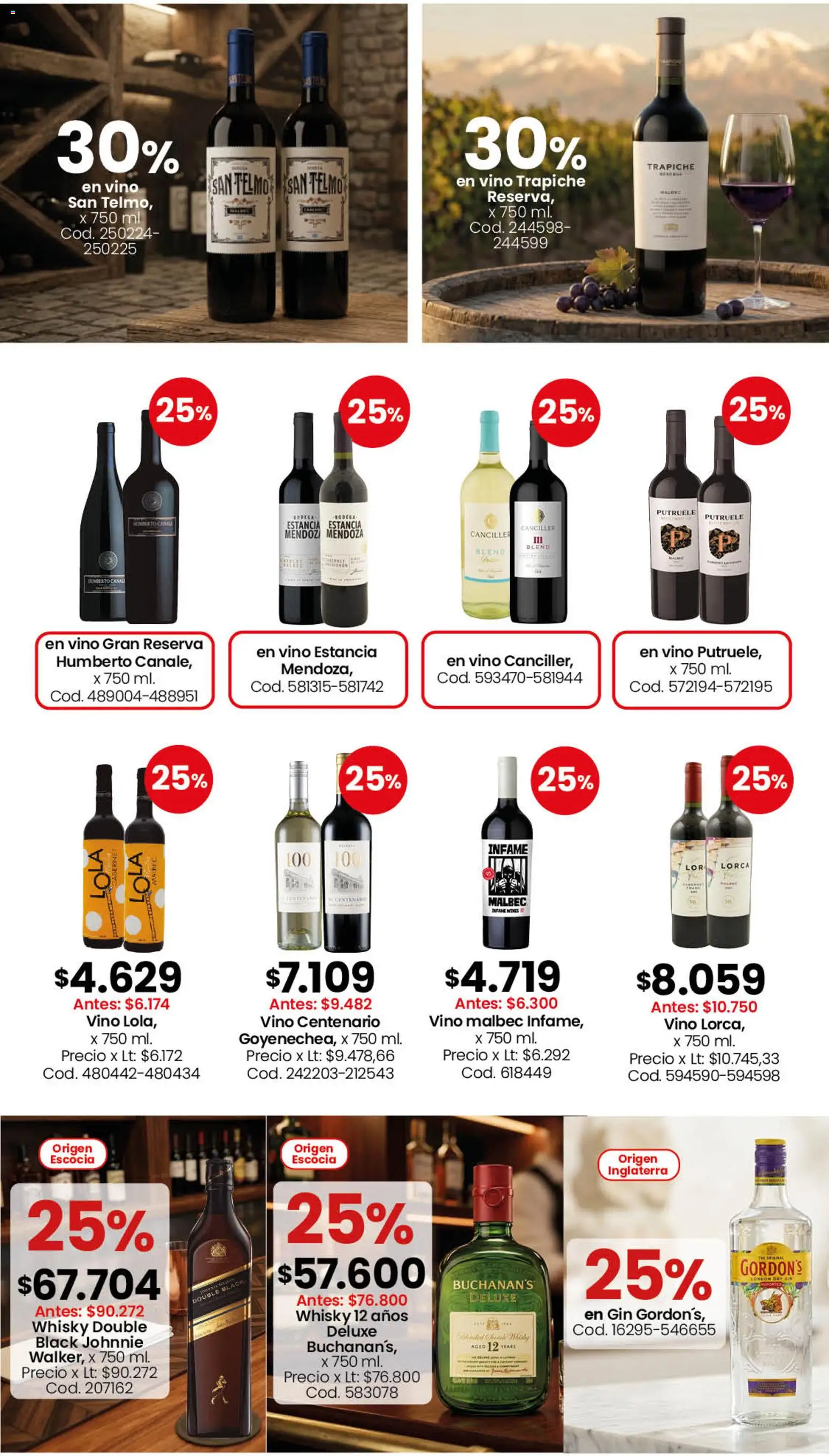 Coto -  Almacén y bebidas │ válido desde el 28/09/2026 | Página: 10 | Productos: Whisky, Gin, Vino