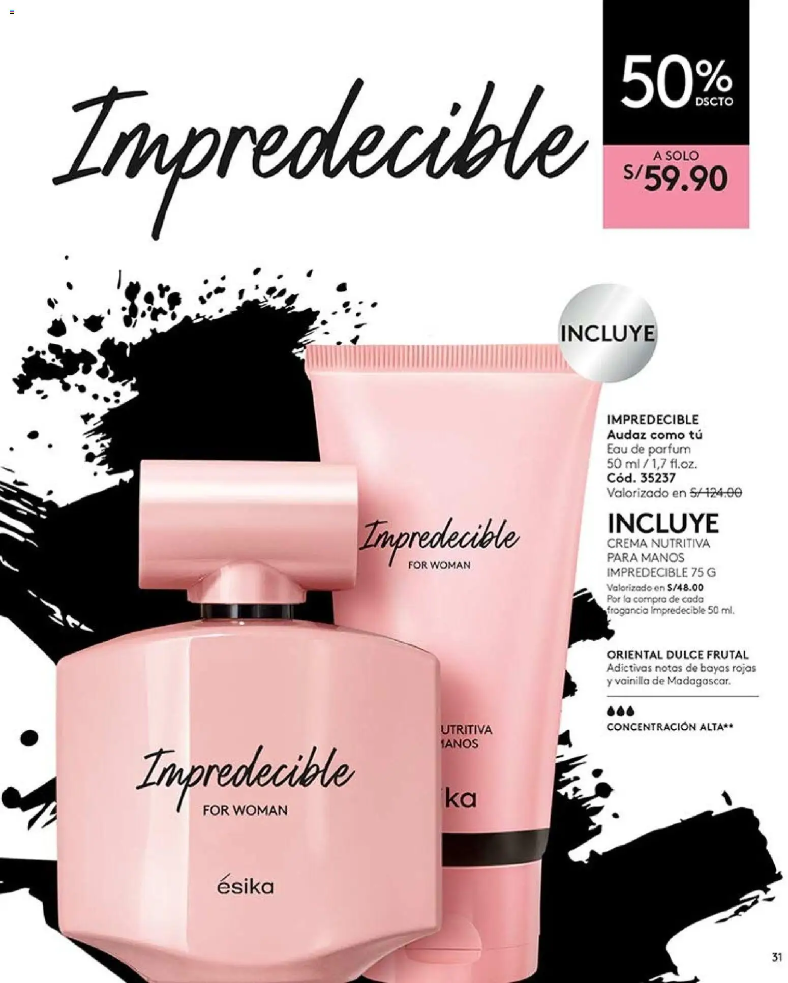 Catálogo Ésika válido desde 20/06/2026 | Página: 31 | Productos: Crema, Fragancia