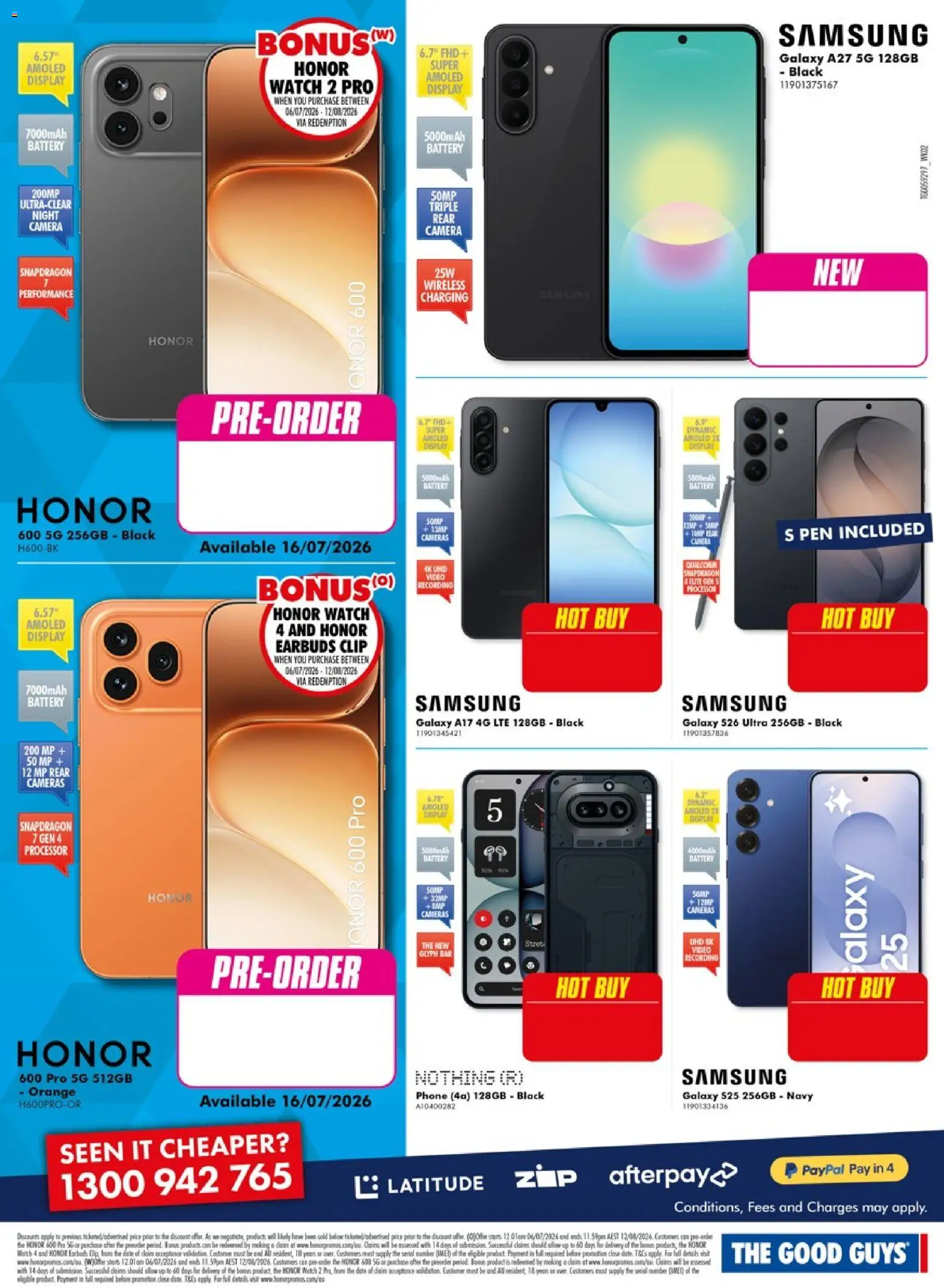 The Good Guys catalogue - valid from 09/07/2026 | Page: 6 | Products: Battery, Date, Clip, Watch