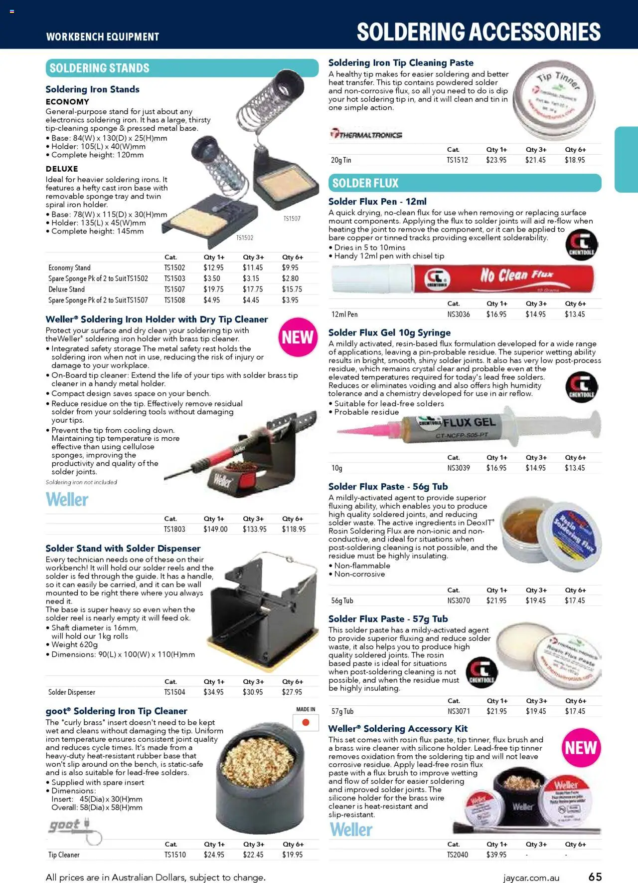 Jaycar catalogue - valid from 09.07.2025 | Page: 65 | Products: Brush, Cleaner, Suit, Tools