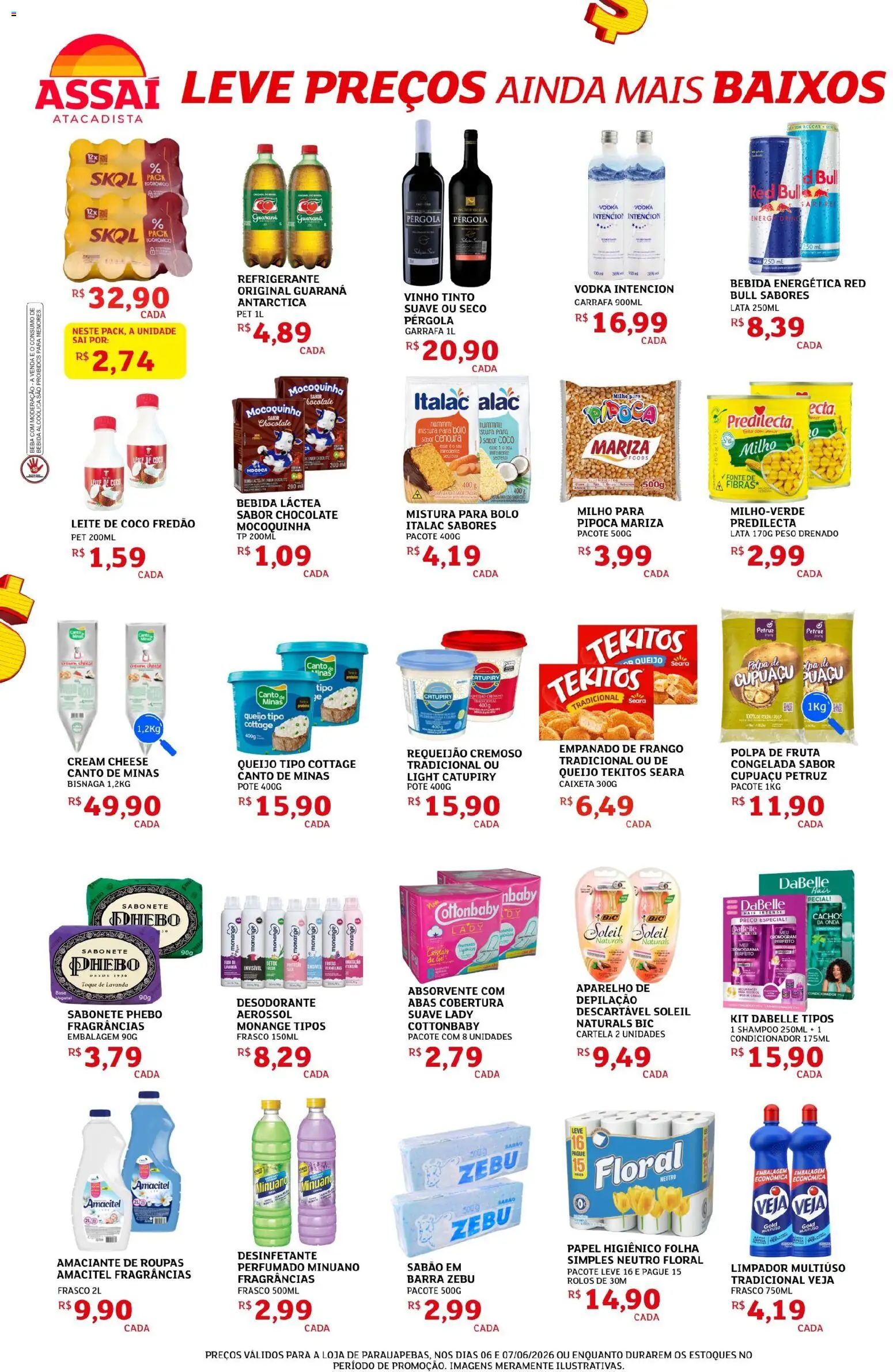 Assaí Atacadista Folheto - válido de 06.06.2026 | Página: 2 | Produtos: Condicionador, Guaraná, Açúcar, Refrigerante