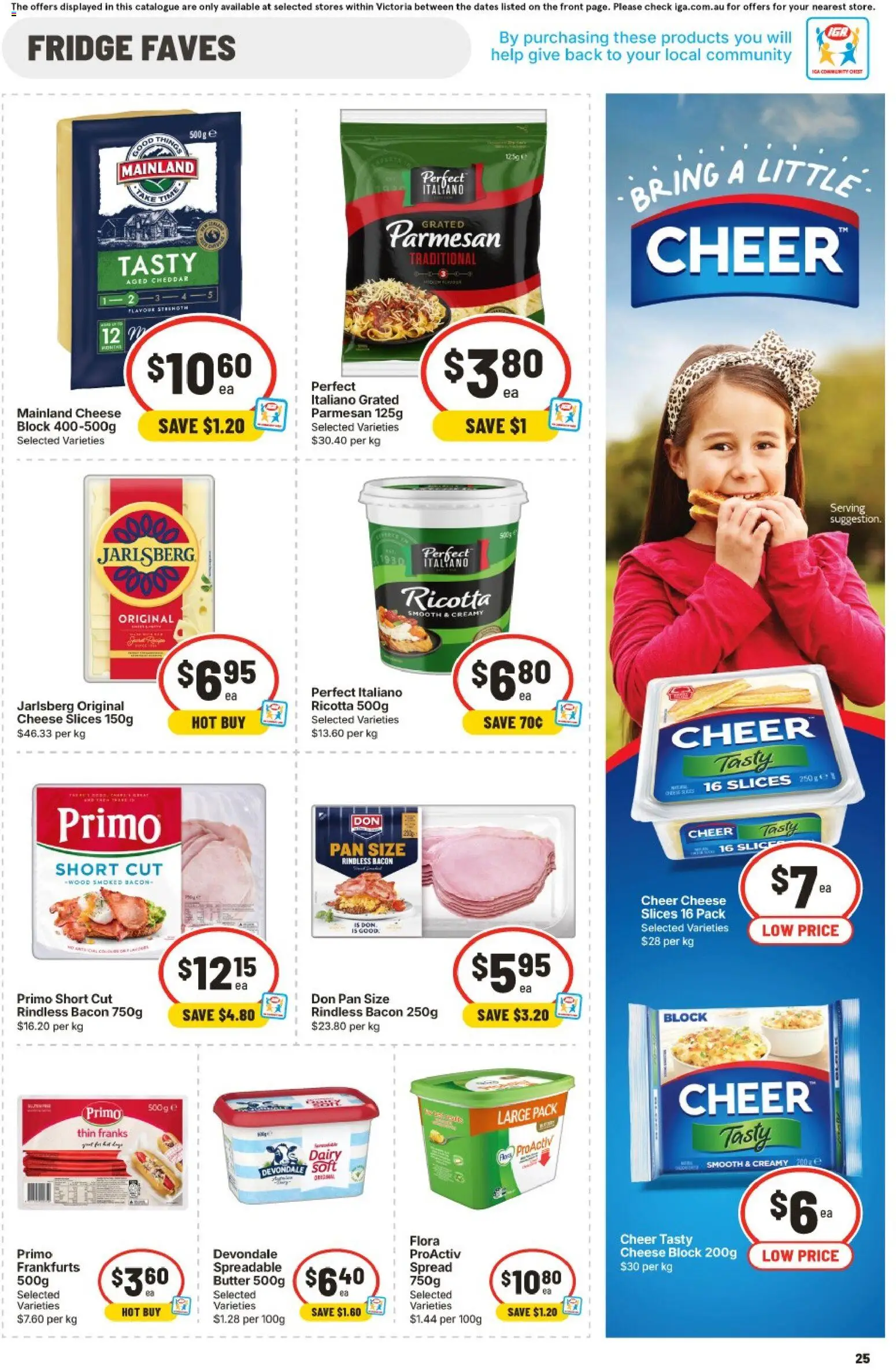 IGA catalogue - valid from 24/06/2026 | Page: 26 | Products: Bacon, Dairy, Butter, Fridge