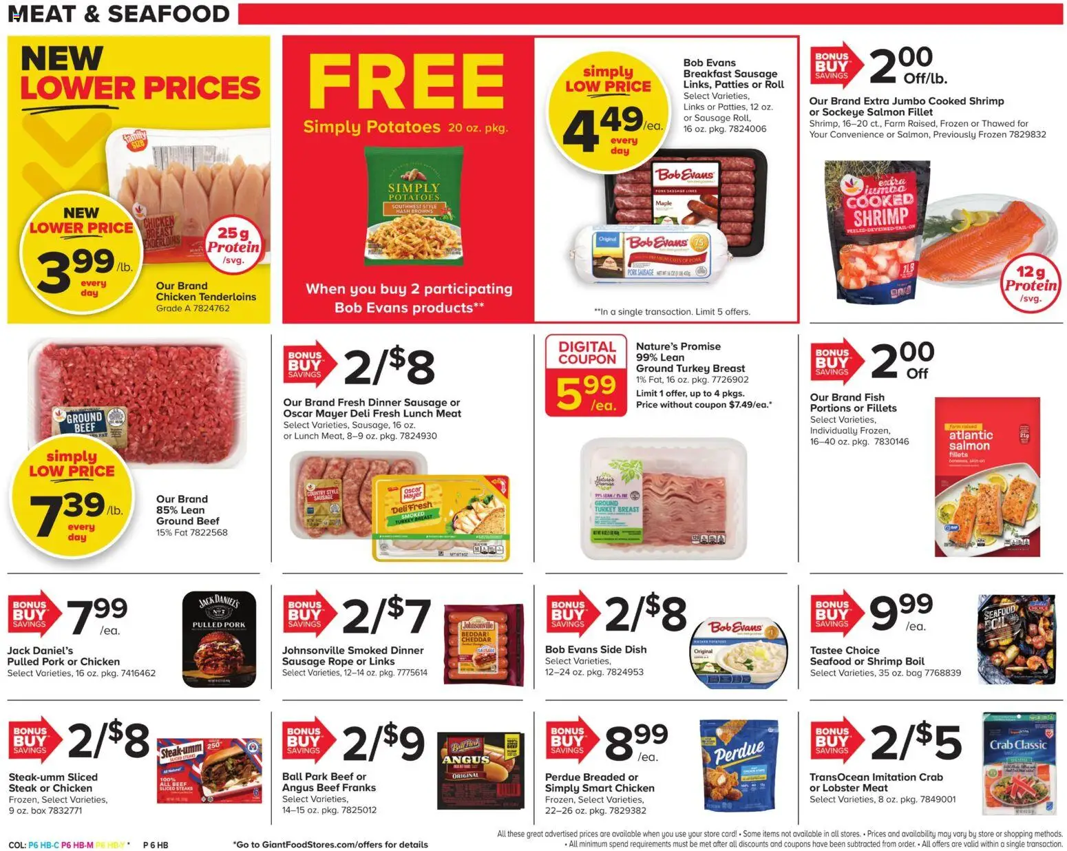 Giant Weekly Ad - valid from 07/17/2026 | Page: 11 | Products: Ground turkey, Ground beef, Bag, Salmon