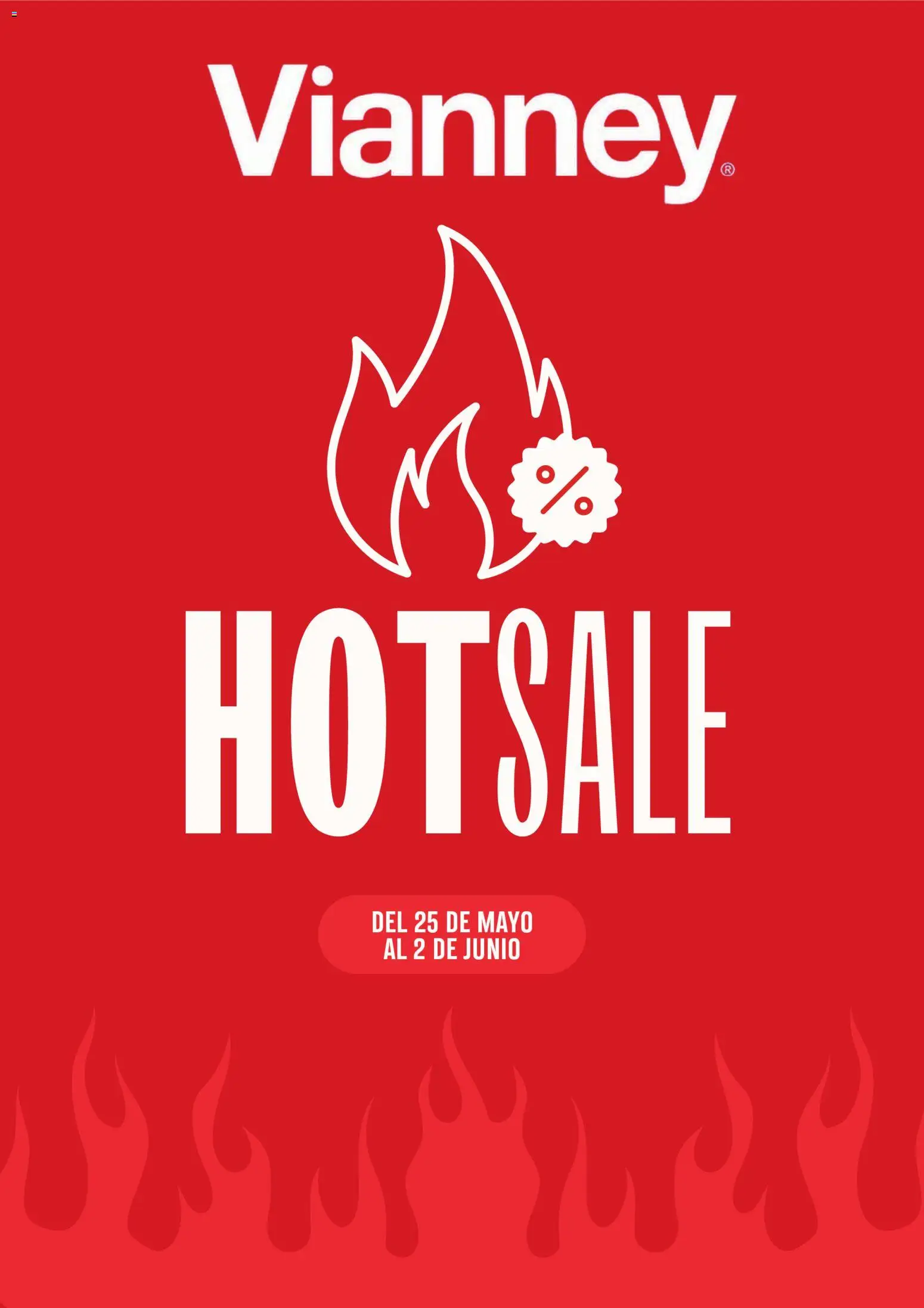 Nuevas ofertas de Vianney válidas en toda la República Mexicana desde el 23.05.2026. ¡Encuentra las mejores ofertas en Vianney Hot Sale aviso! | Página: 1