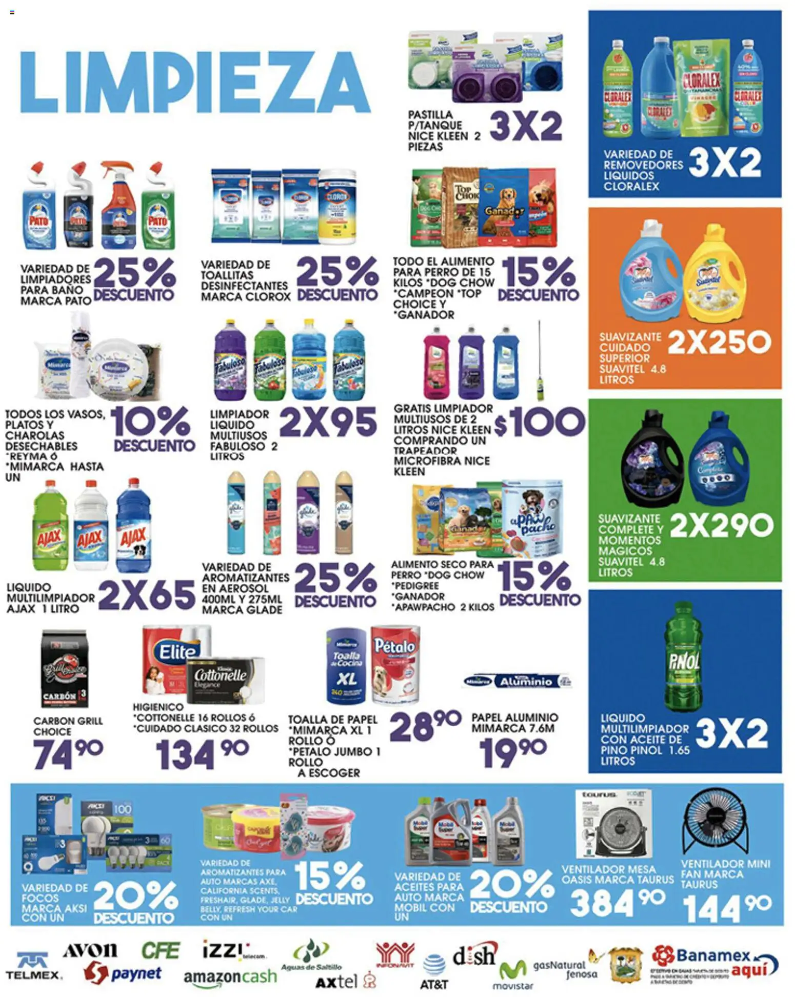 Nuevas ofertas de Alsuper válidas en toda la República Mexicana desde el 05.06.2026. ¡Encuentra las mejores ofertas en Alsuper folleto Saltillo! | Página: 5 | Productos: Suavizante, Limpiador, Toalla, Cloro