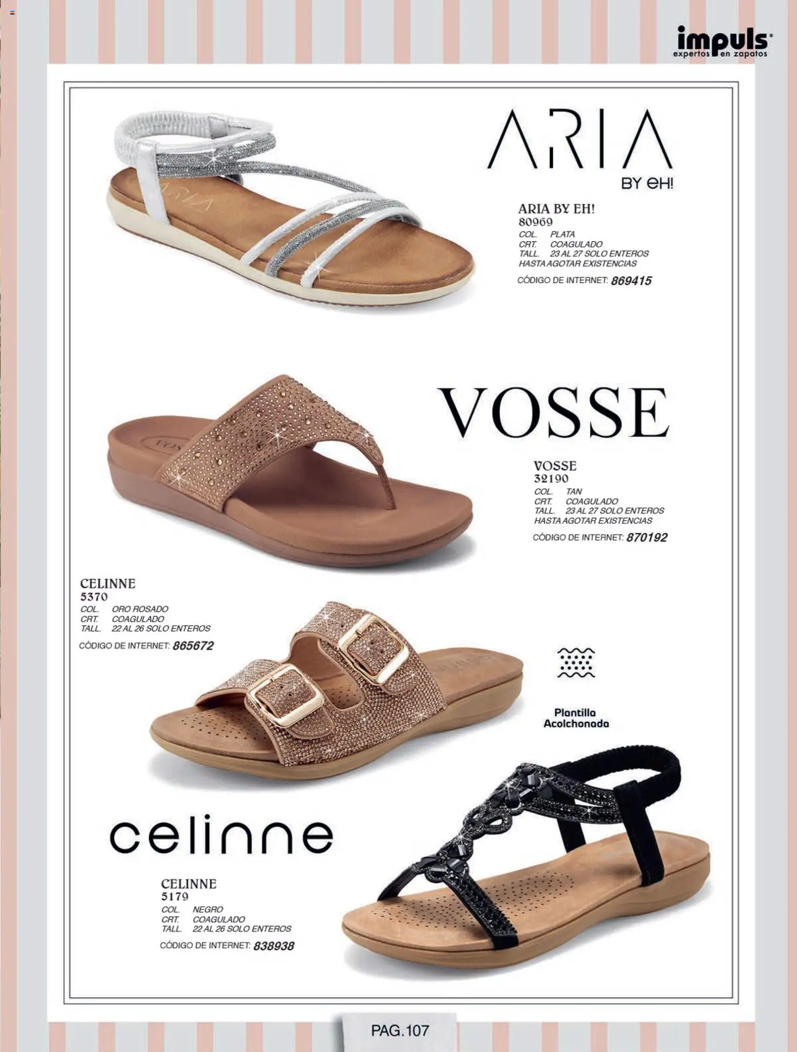 Nuevas ofertas de Impuls válidas en toda la República Mexicana desde el 01/07/2026. ¡Encuentra las mejores ofertas en Impuls catálogo Otoño Invierno! | Página: 109 | Productos: Zapatos