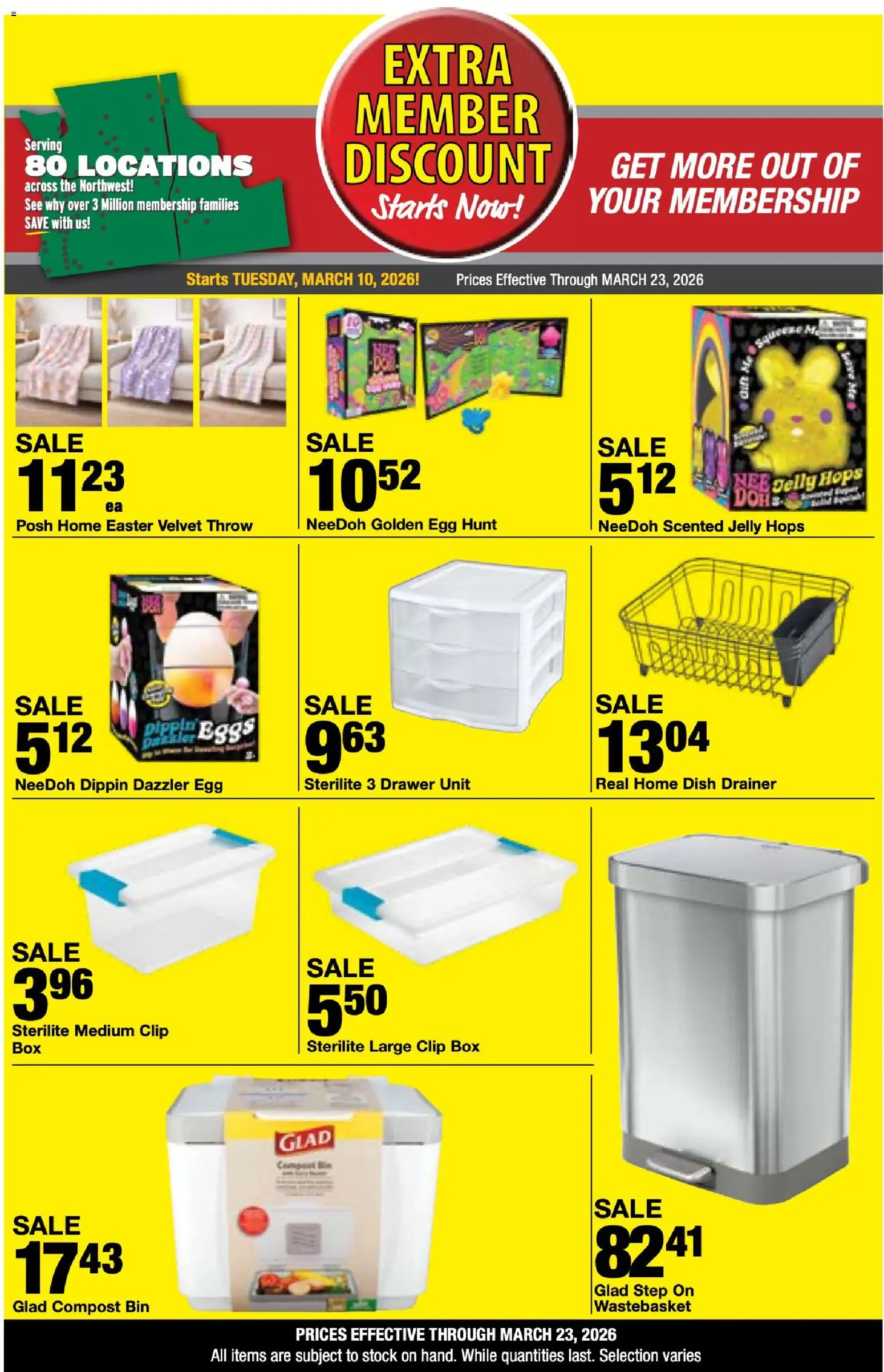 Bi-Mart Extra Membership Discount - valid from 10.03.2026 | Page: 3 | Products: Box, Clip, Eggs