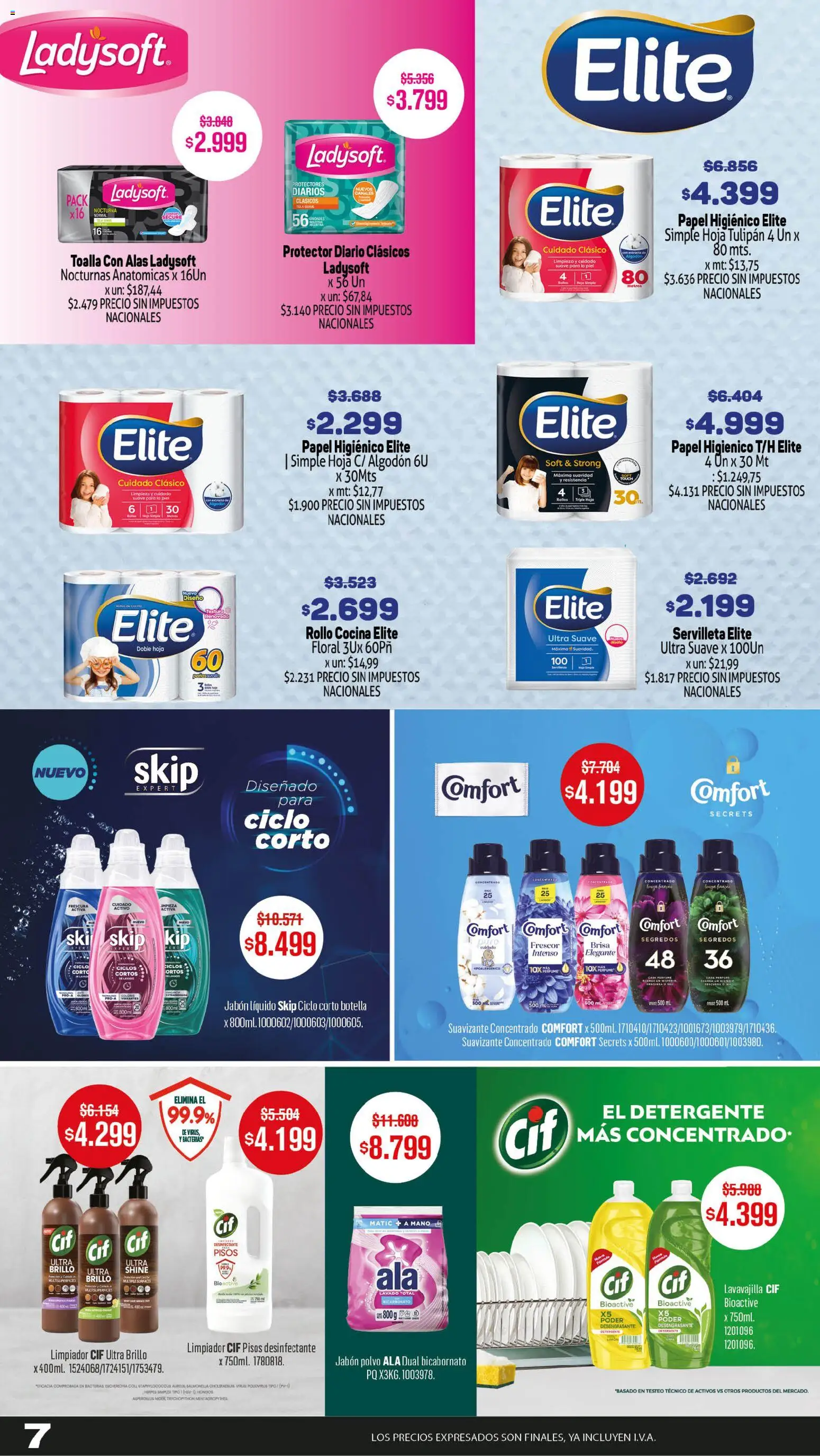 Makro - Ofertas especiales │ válido desde el 24/09/2026 | Página: 7 | Productos: Toalla, Desinfectante, Detergente, Limpiador