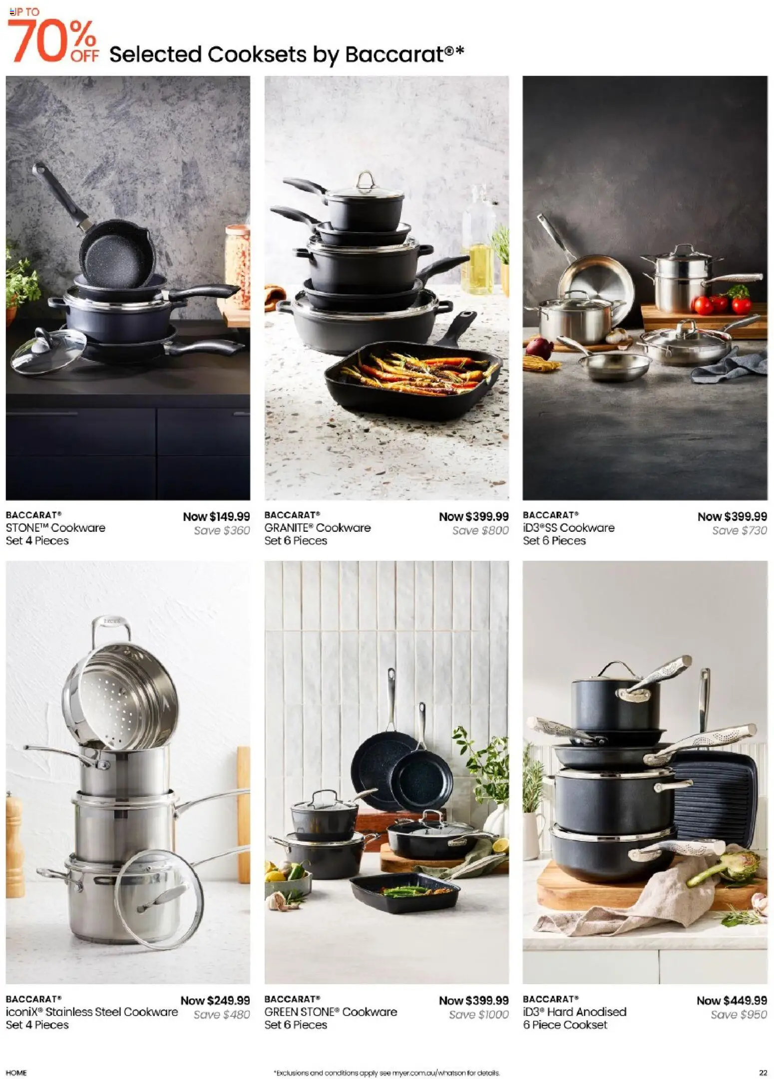 Myer catalogue - valid from 09/08/2026 | Page: 22 | Products: Cookware