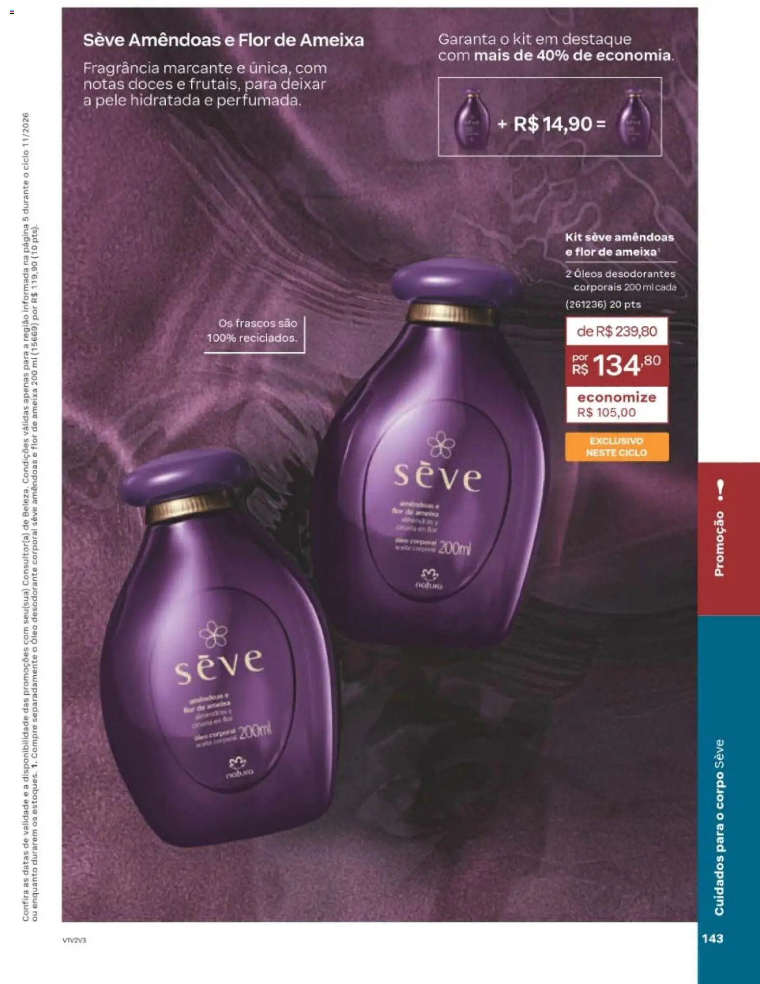Natura Folheto - válido de 29/06/2026 | Página: 143 | Produtos: Fragrância, Doces, Amêndoas, Ameixa