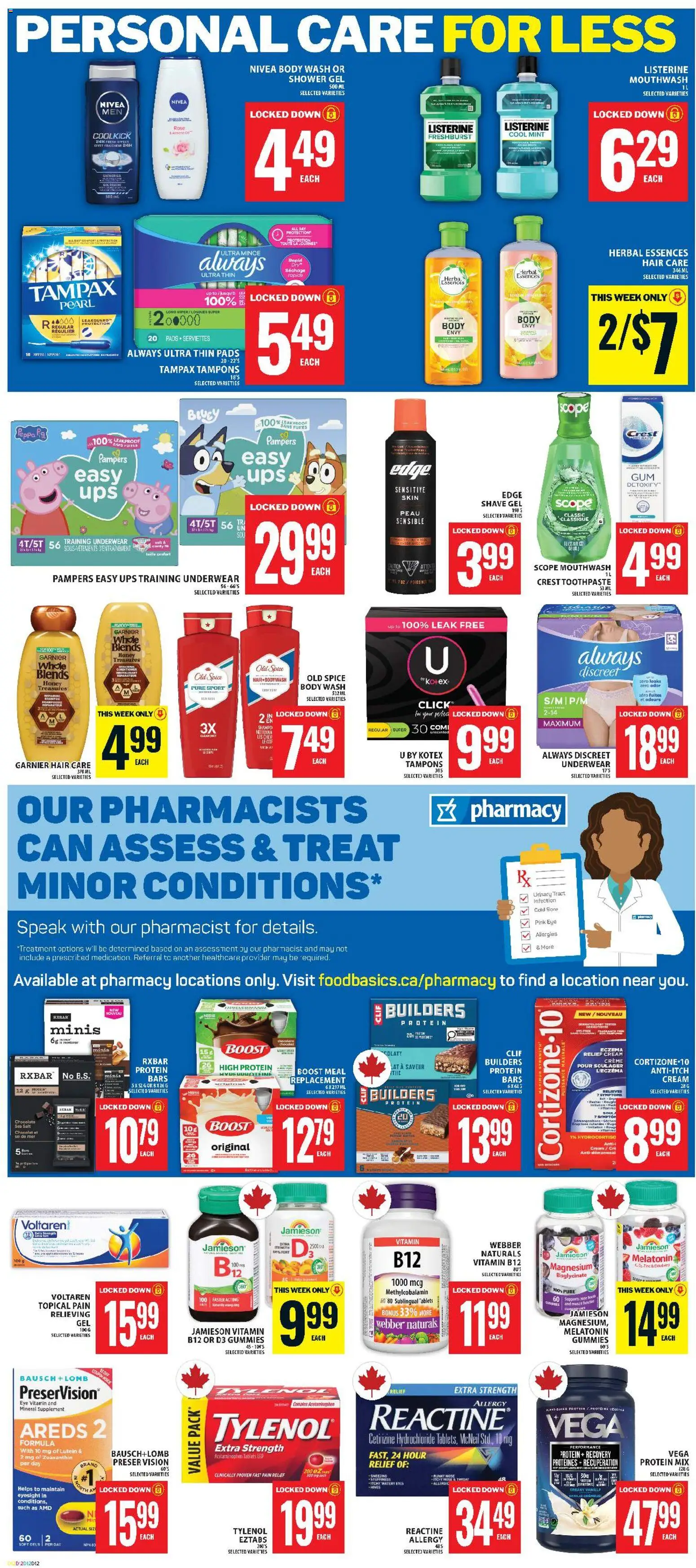 Food Basics flyer valid from Aug 20, 2026 | Page: 16 | Products: Cream, Body wash, Mouthwash, Vanilla