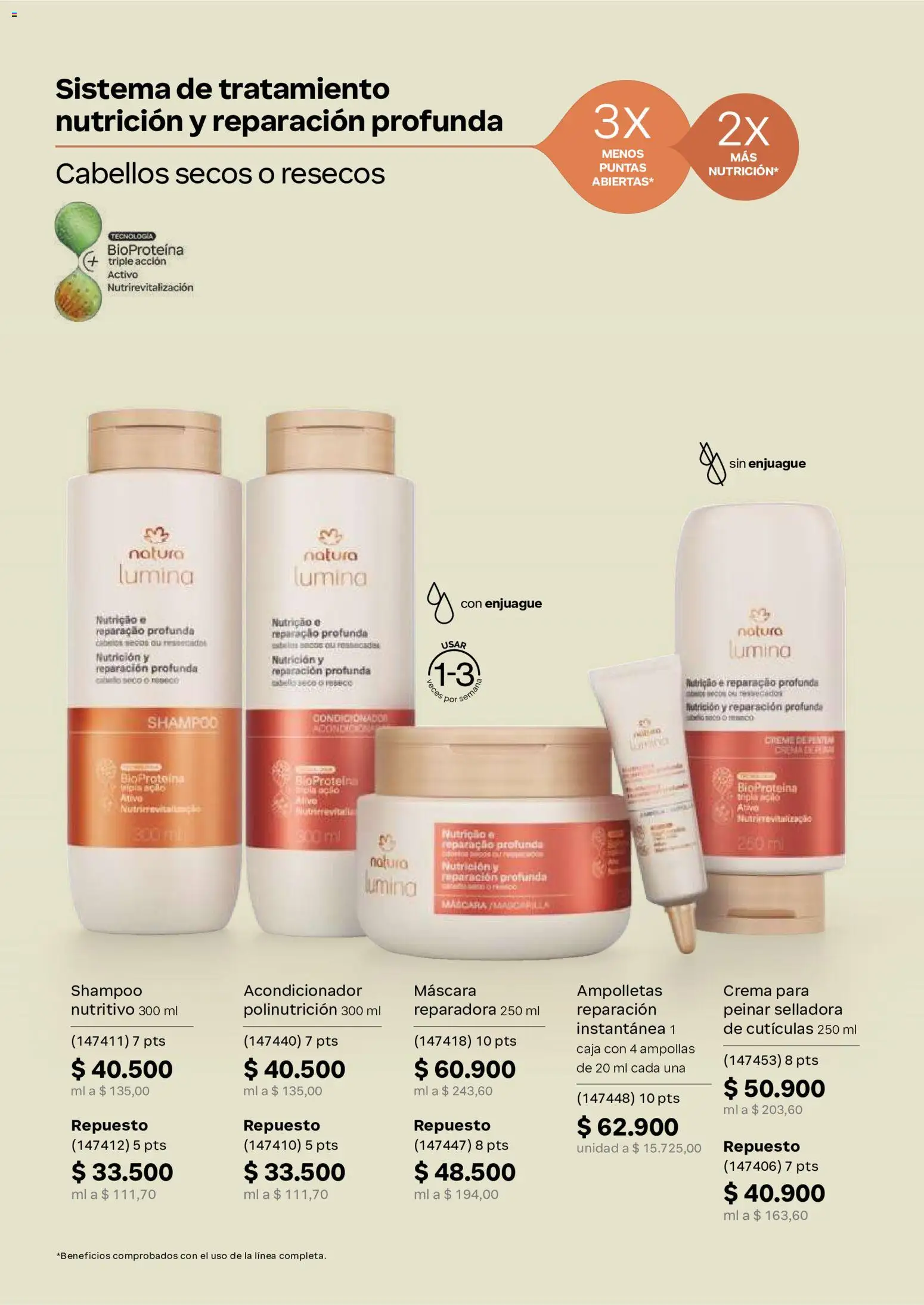 Natura revista - valida desde el 02/09/2026 | Página: 158 | Productos: Shampoo, Caja, Máscara, Acondicionador