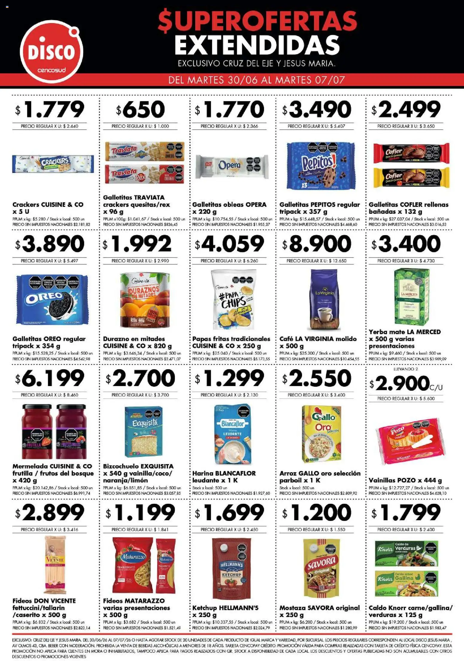 Disco ofertas │ válido desde el 30/06/2026 | Página: 2 | Productos: Mate, Ketchup, Café, Arroz
