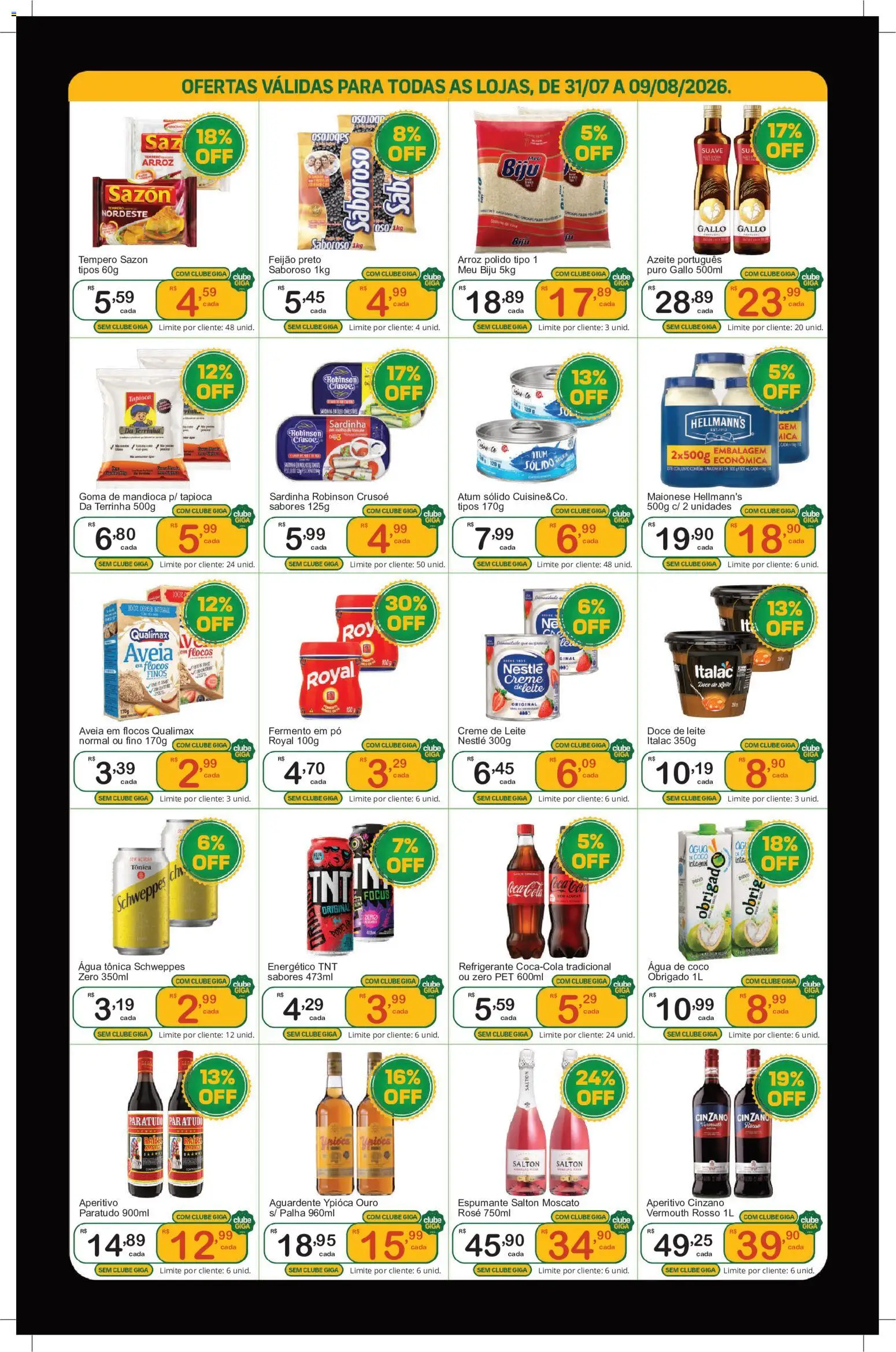 GIGA Atacado Folheto - válido de 31/07/2026 | Página: 3 | Produtos: Energético, Espumante, Atum, Doce de leite