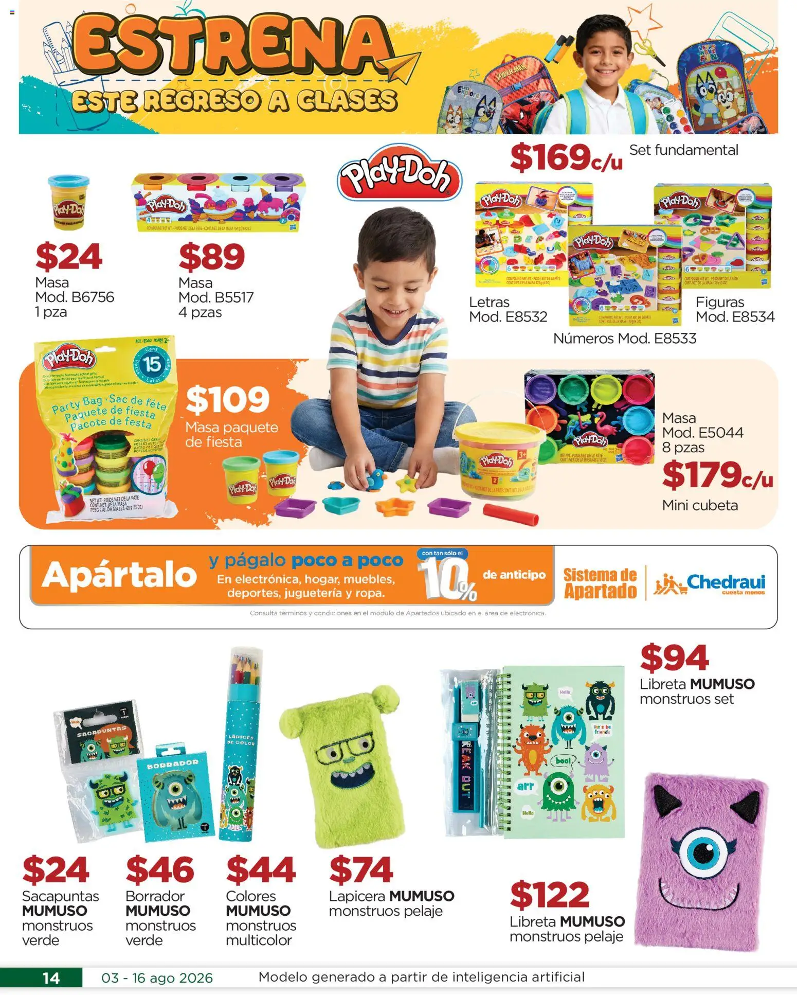 Nuevas ofertas de Chedraui válidas en toda la República Mexicana desde el 03/08/2026. ¡Encuentra las mejores ofertas en Chedraui folleto! | Página: 14