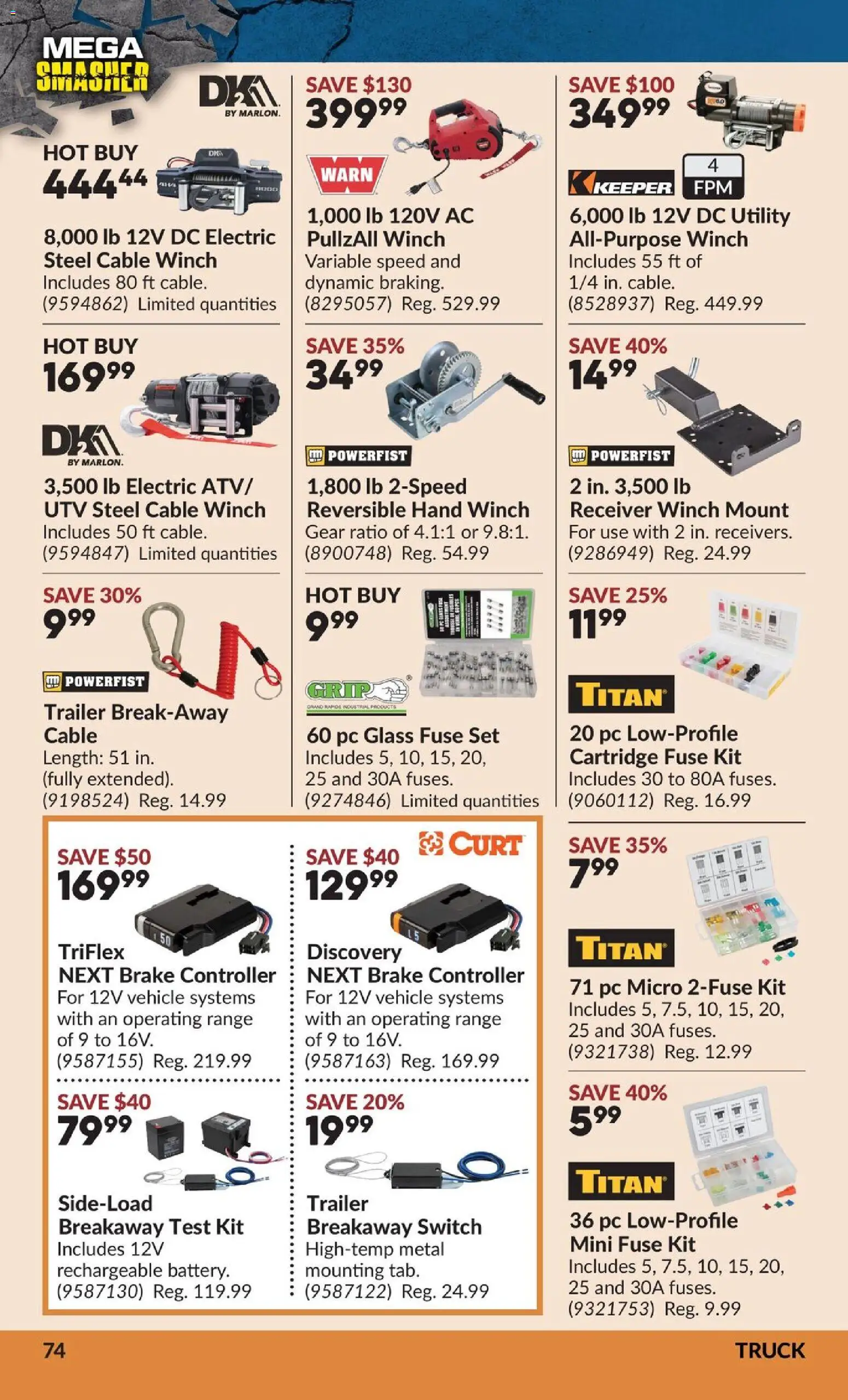 Princess Auto flyer valid from Sep 8, 2026 | Page: 78 | Products: Trailer, PC, Cable